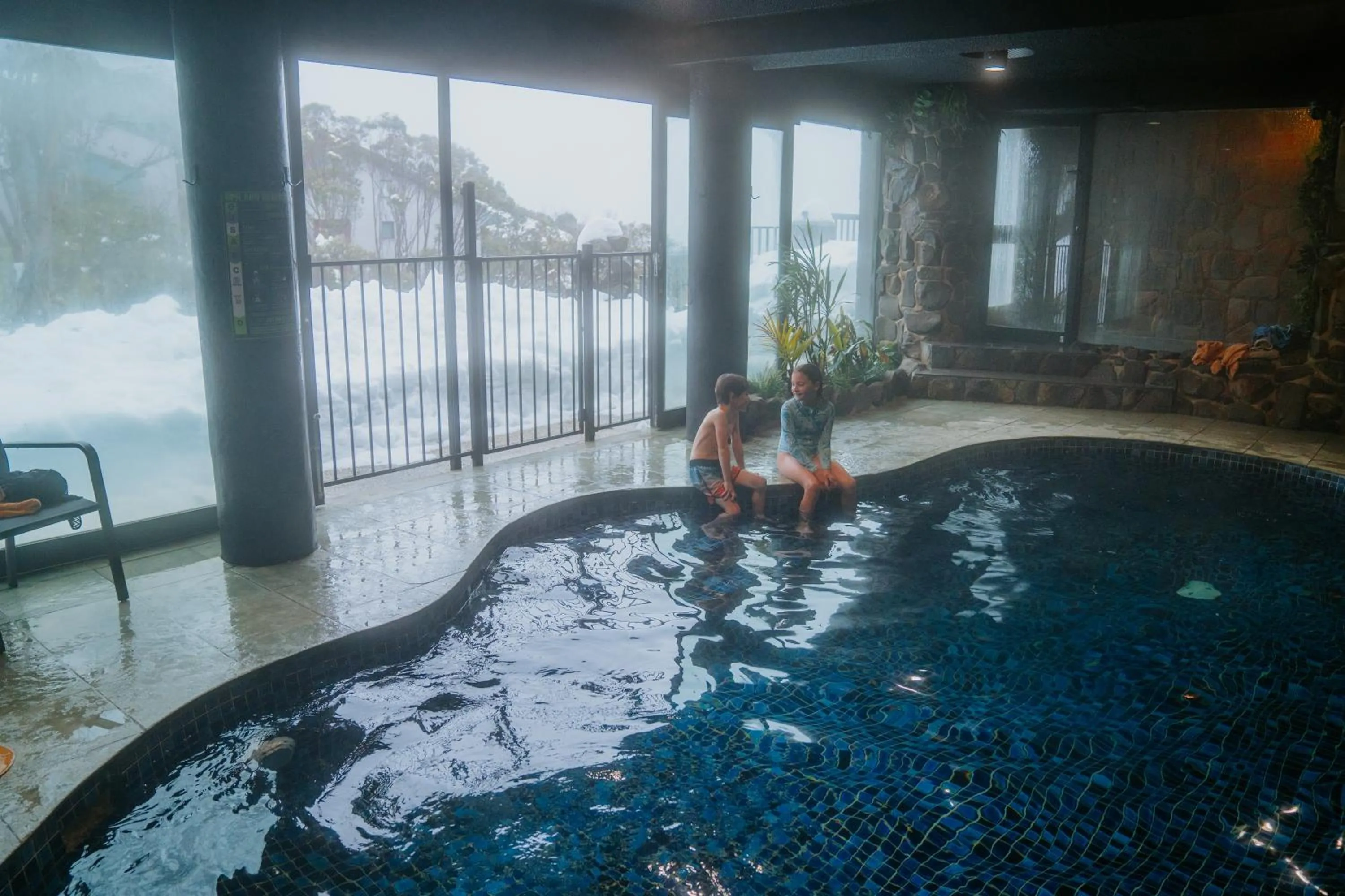 Swimming pool in Falls Creek Hotel