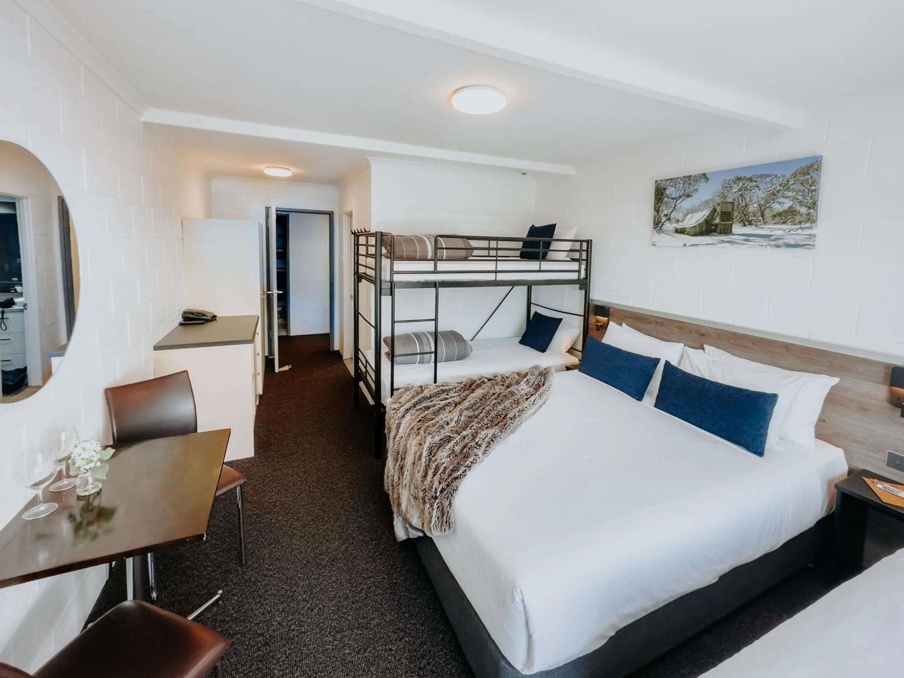 bunk bed, Bed in Falls Creek Hotel