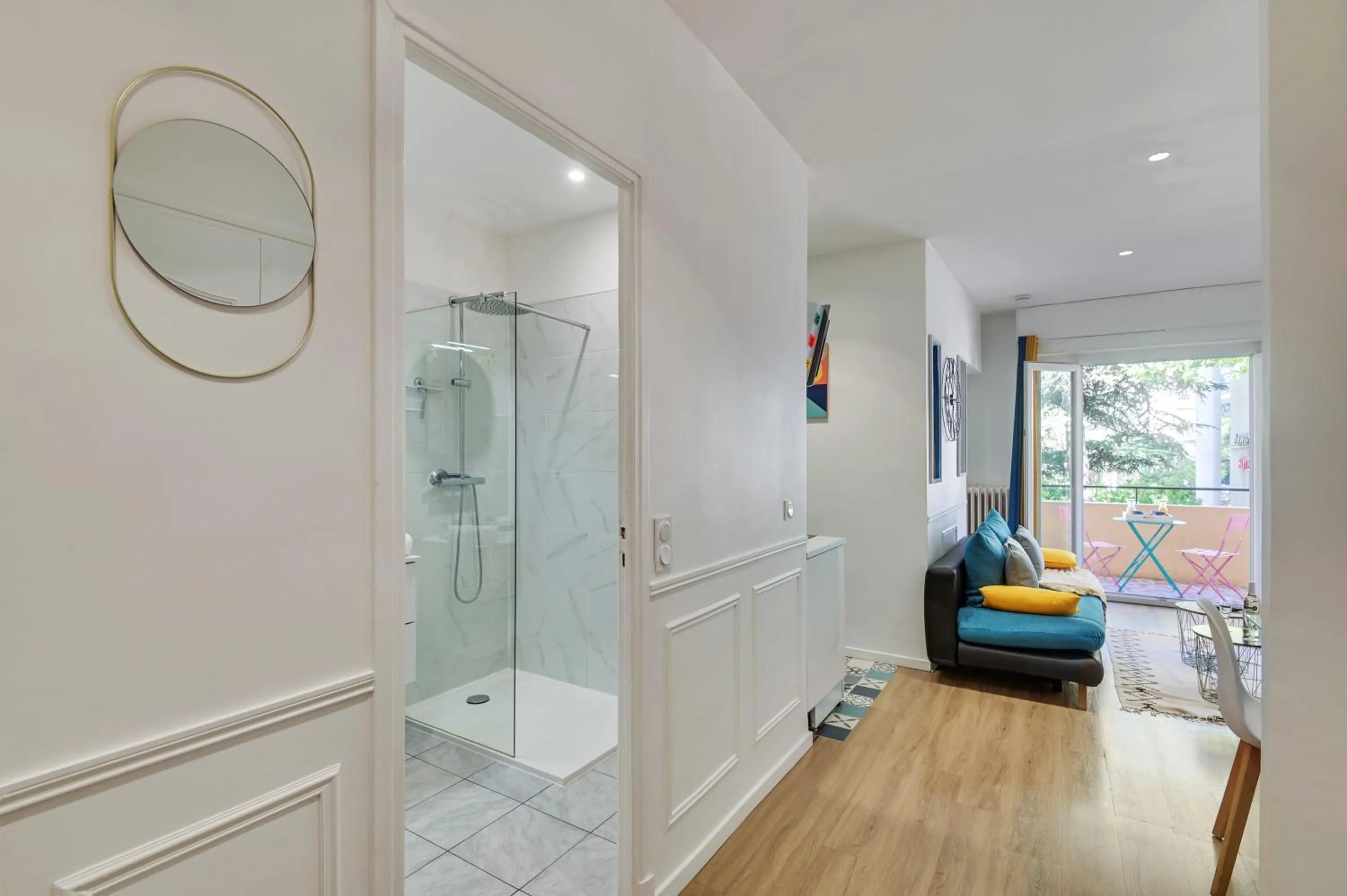 Bathroom in - Luxury Appart Climatisé Plage -