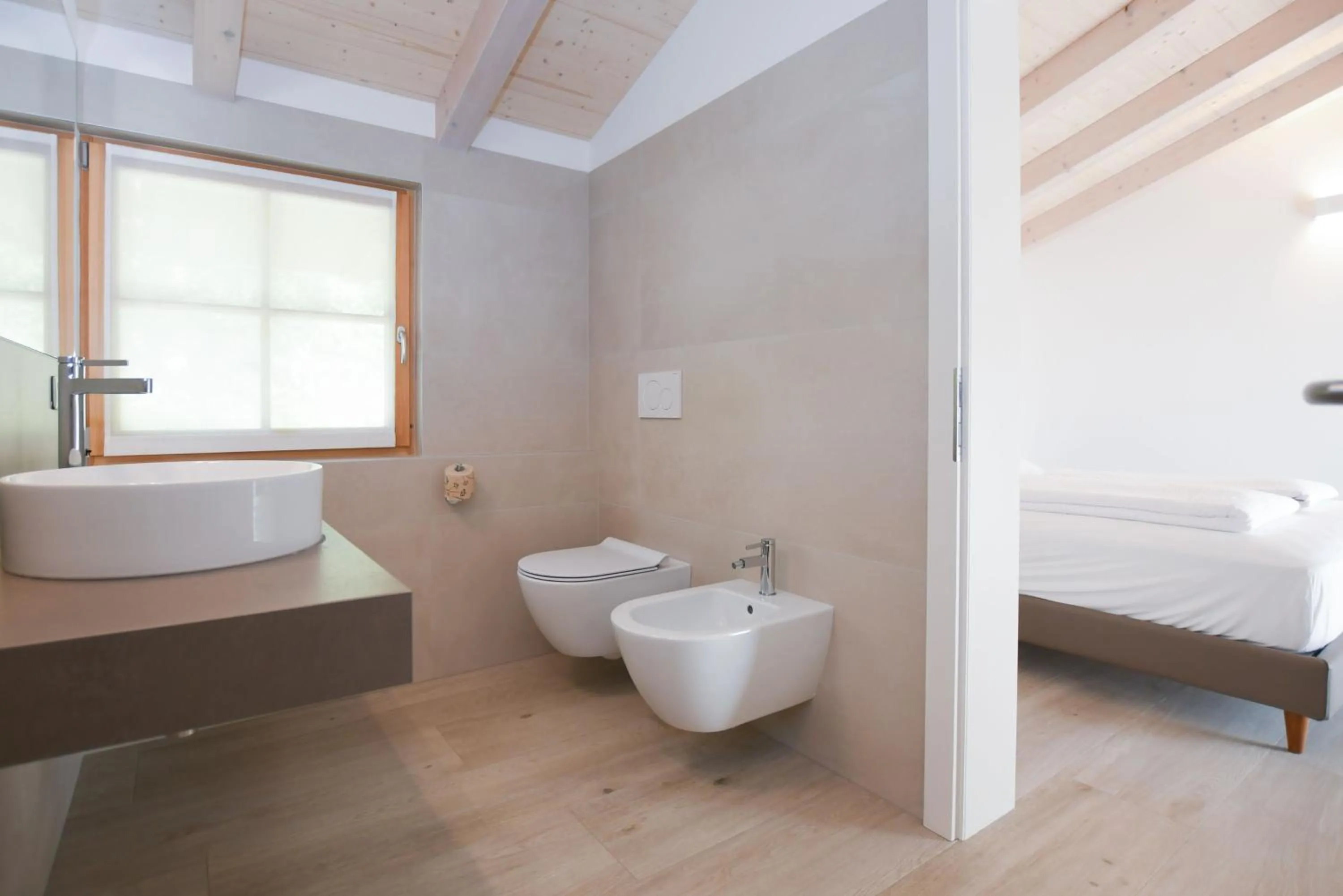 Toilet, Bed in Agritur Casteller