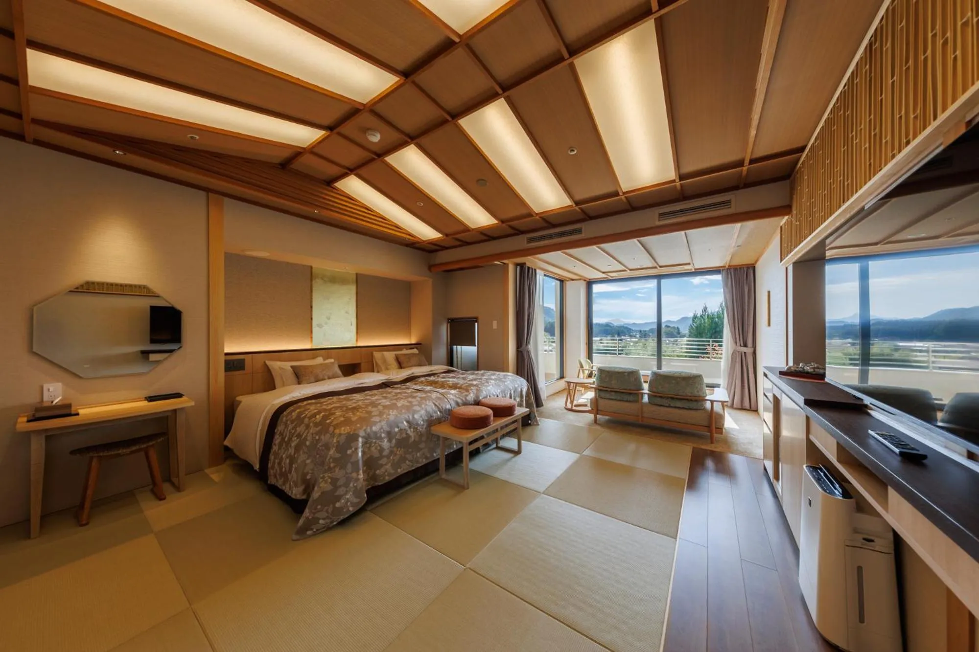 Bed in Kinugawa Grand Hotel Yumenotoki