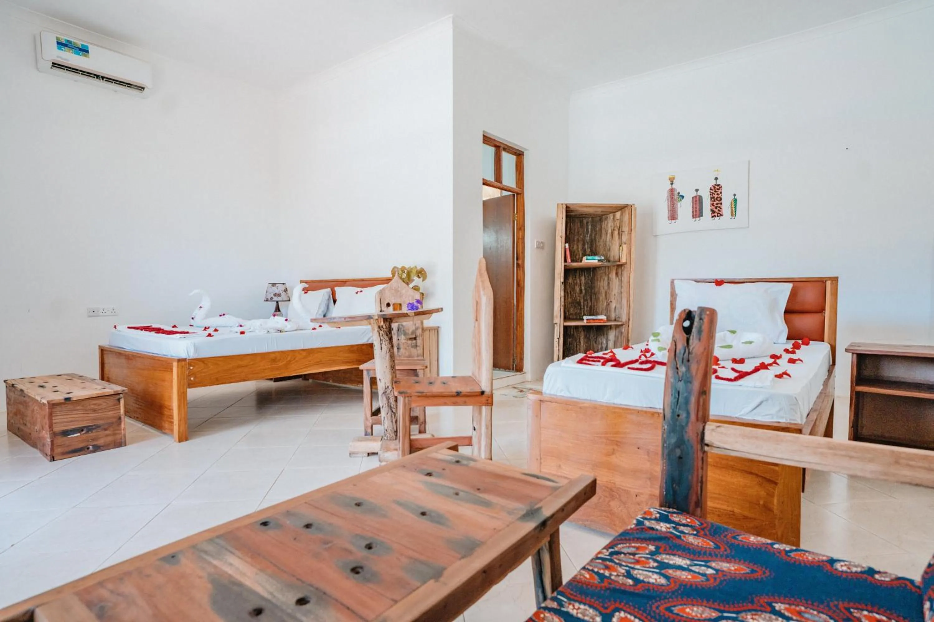 Bed in Bella Vista Resort Zanzibar