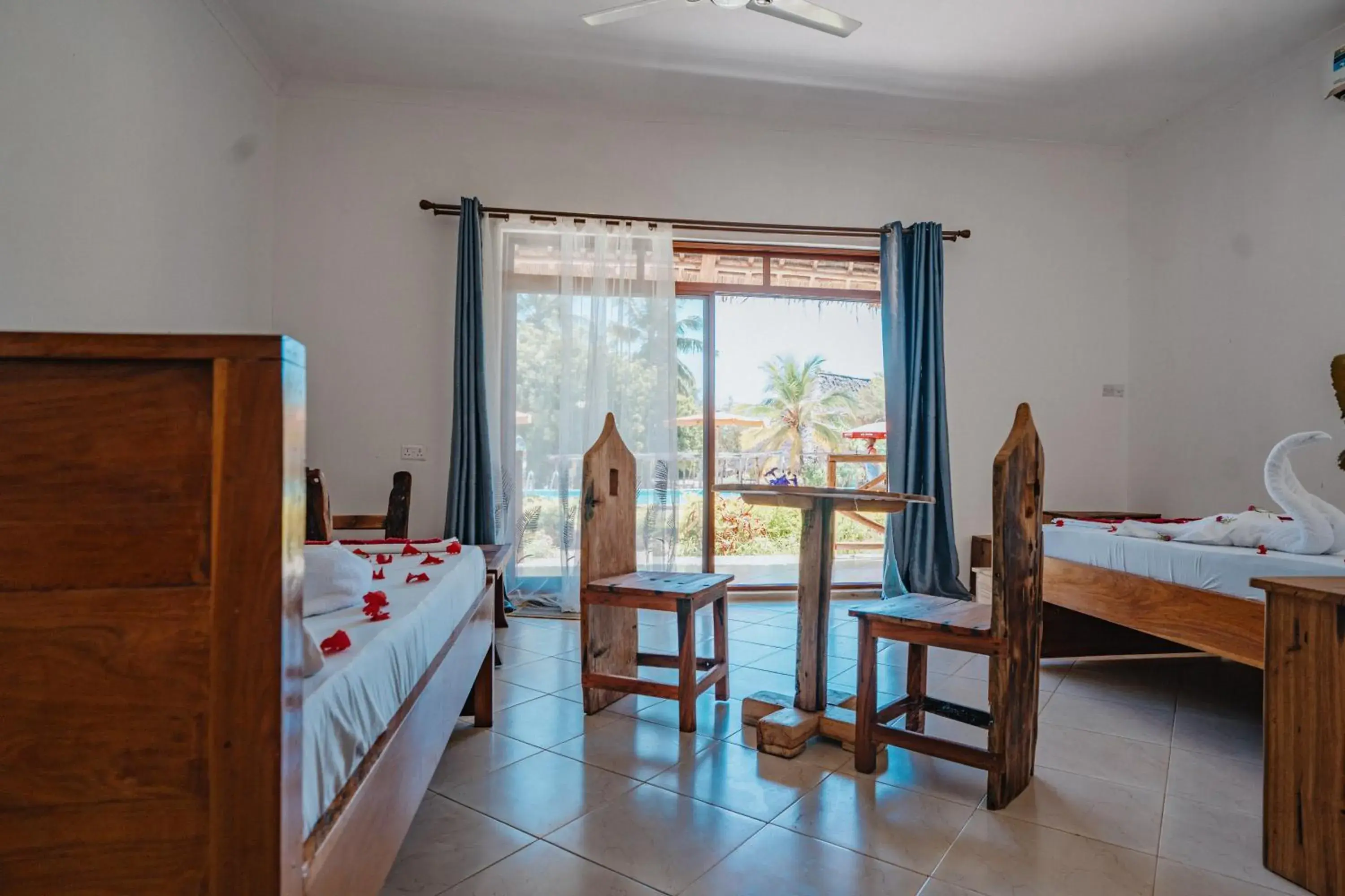 Bed in Bella Vista Resort Zanzibar Bed in Bella Vista Resort Zanzibar