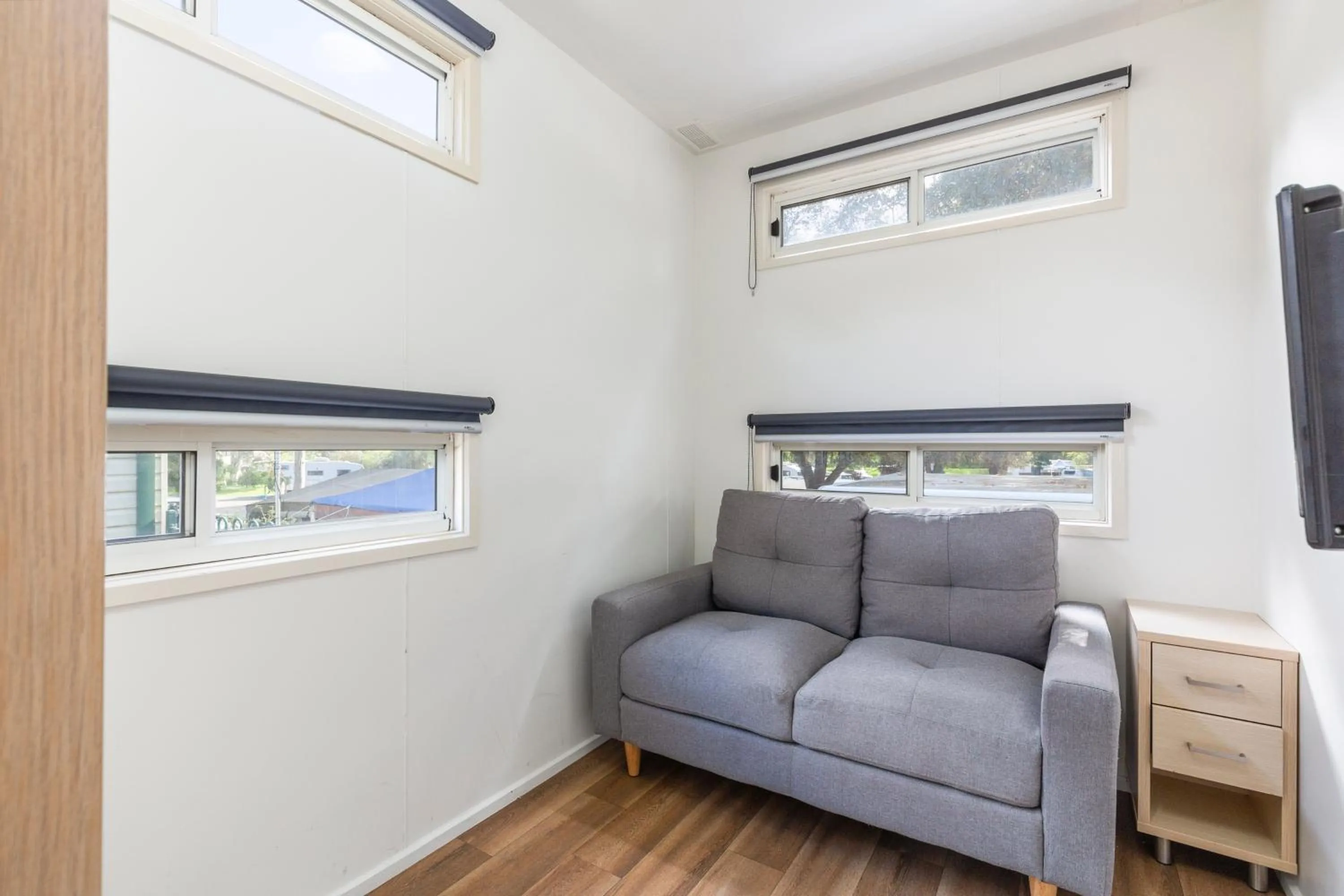 Seating area in Gawler Caravan Park