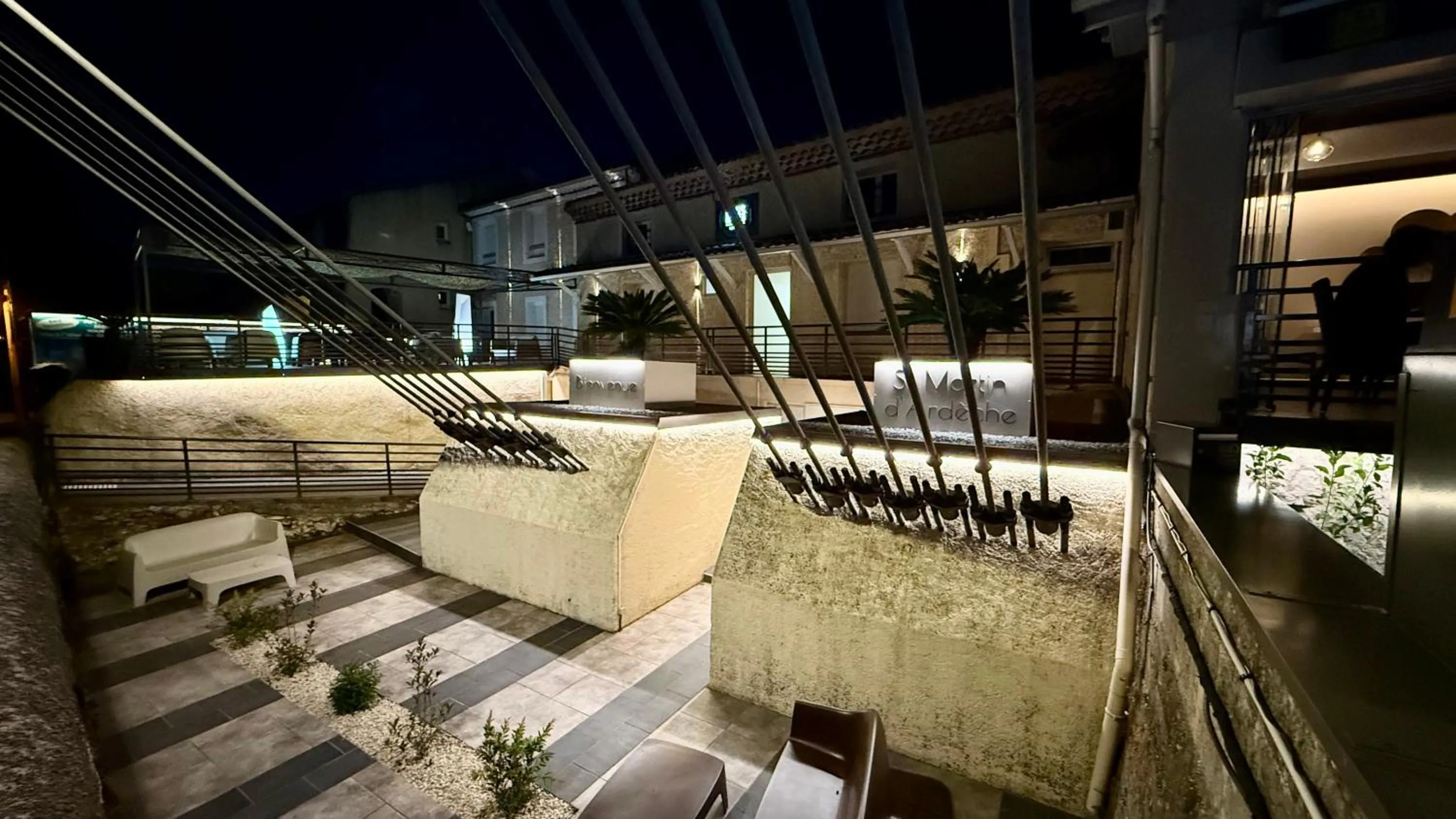 Night in Logis Hôtel Restaurant Bellevue