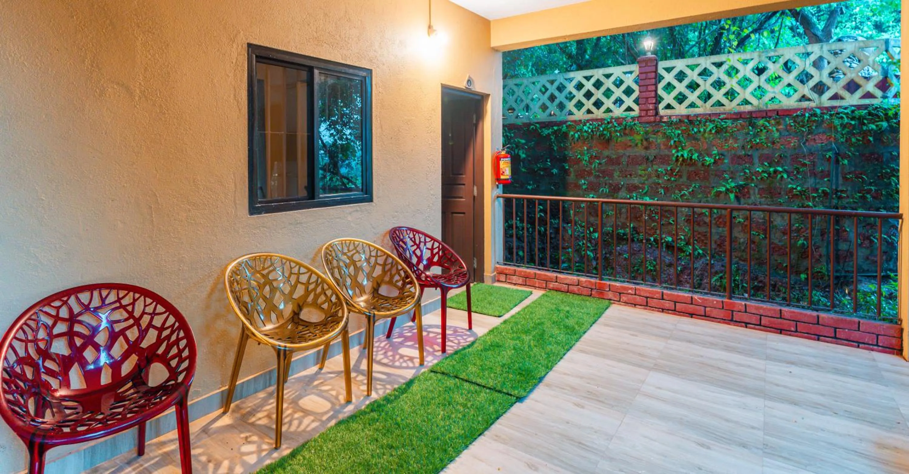 Seating area in Treebo Rock Valley