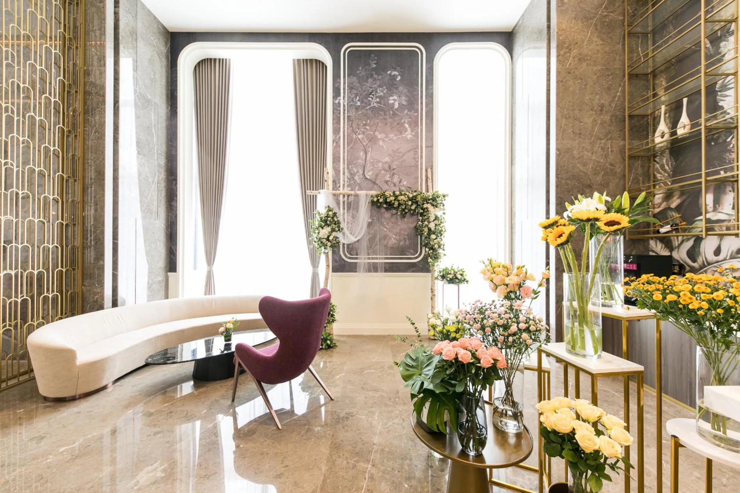 Seating area in Mercure Xi'an Qujiang