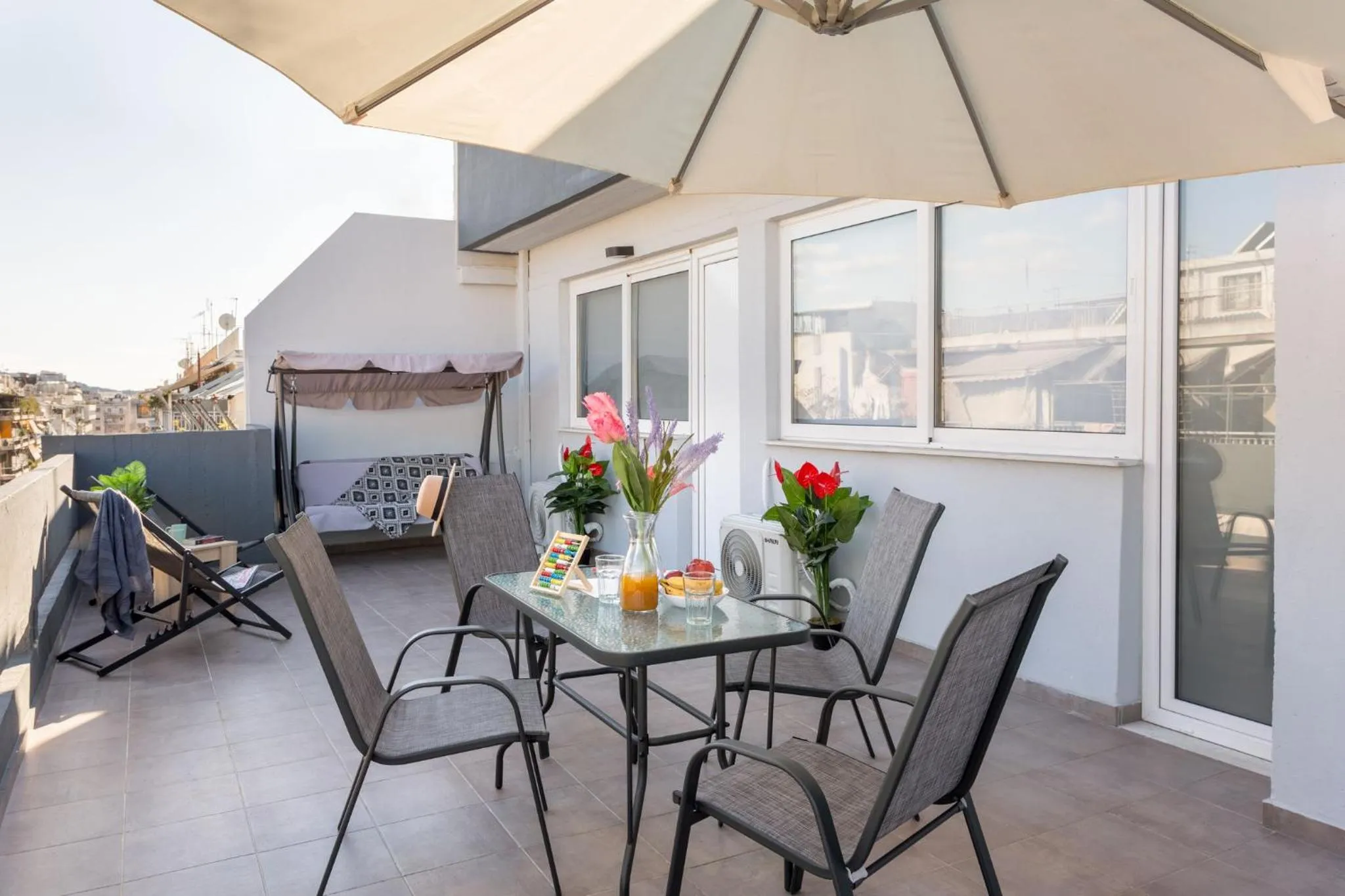 Balcony/Terrace in Premium Homes by Athens Stay