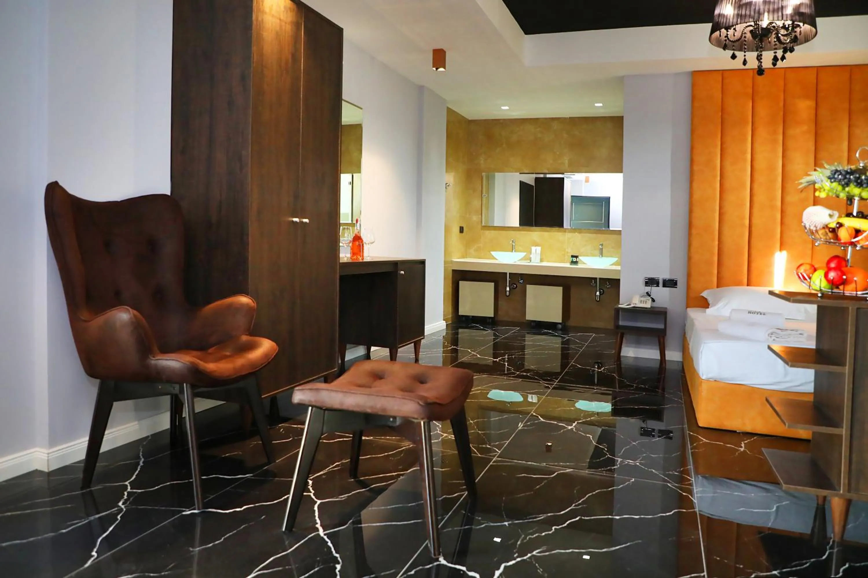 Seating area in A&G HOTEL