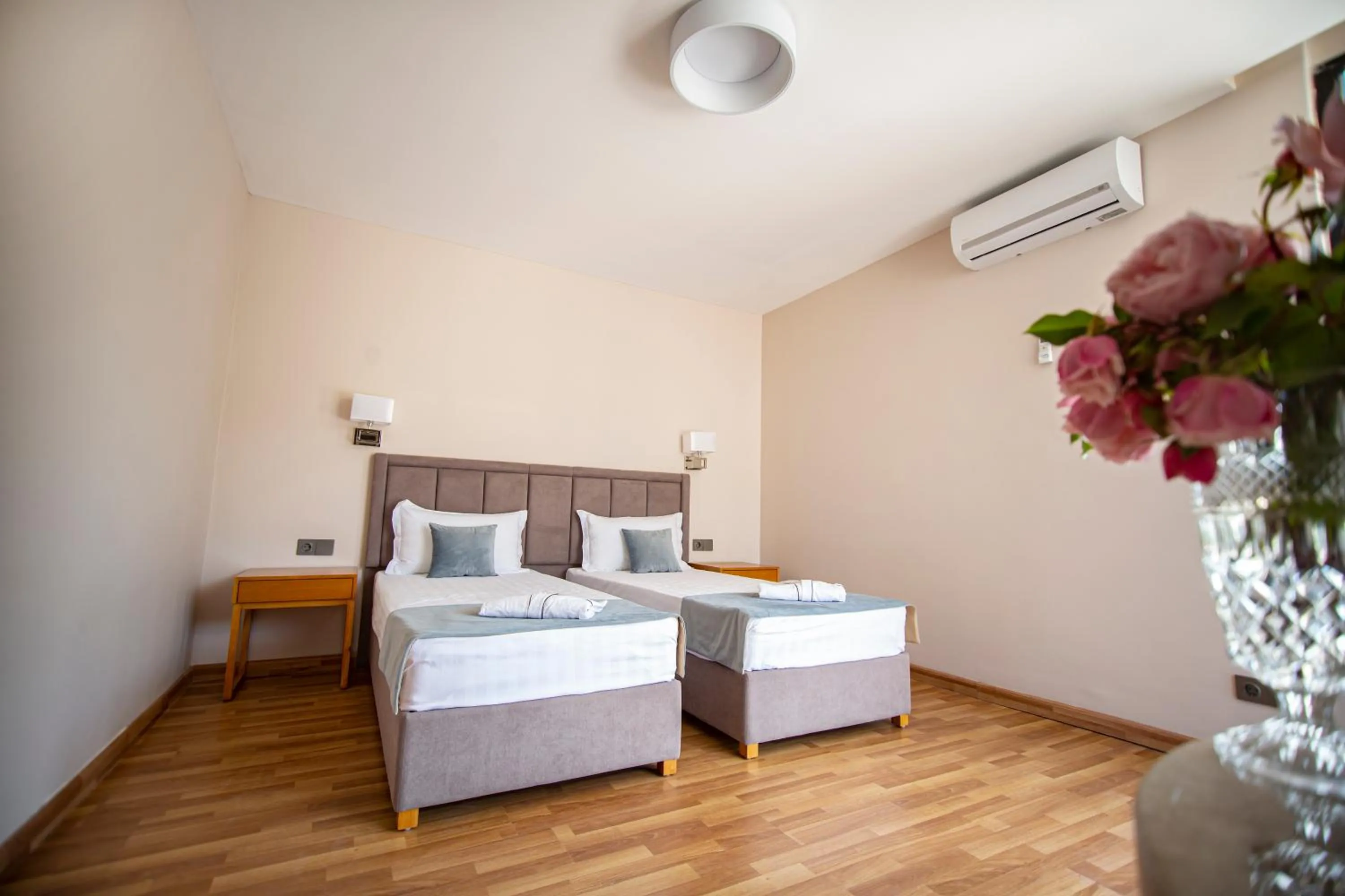 Bed in Chveni Ezo Boutique Hotel