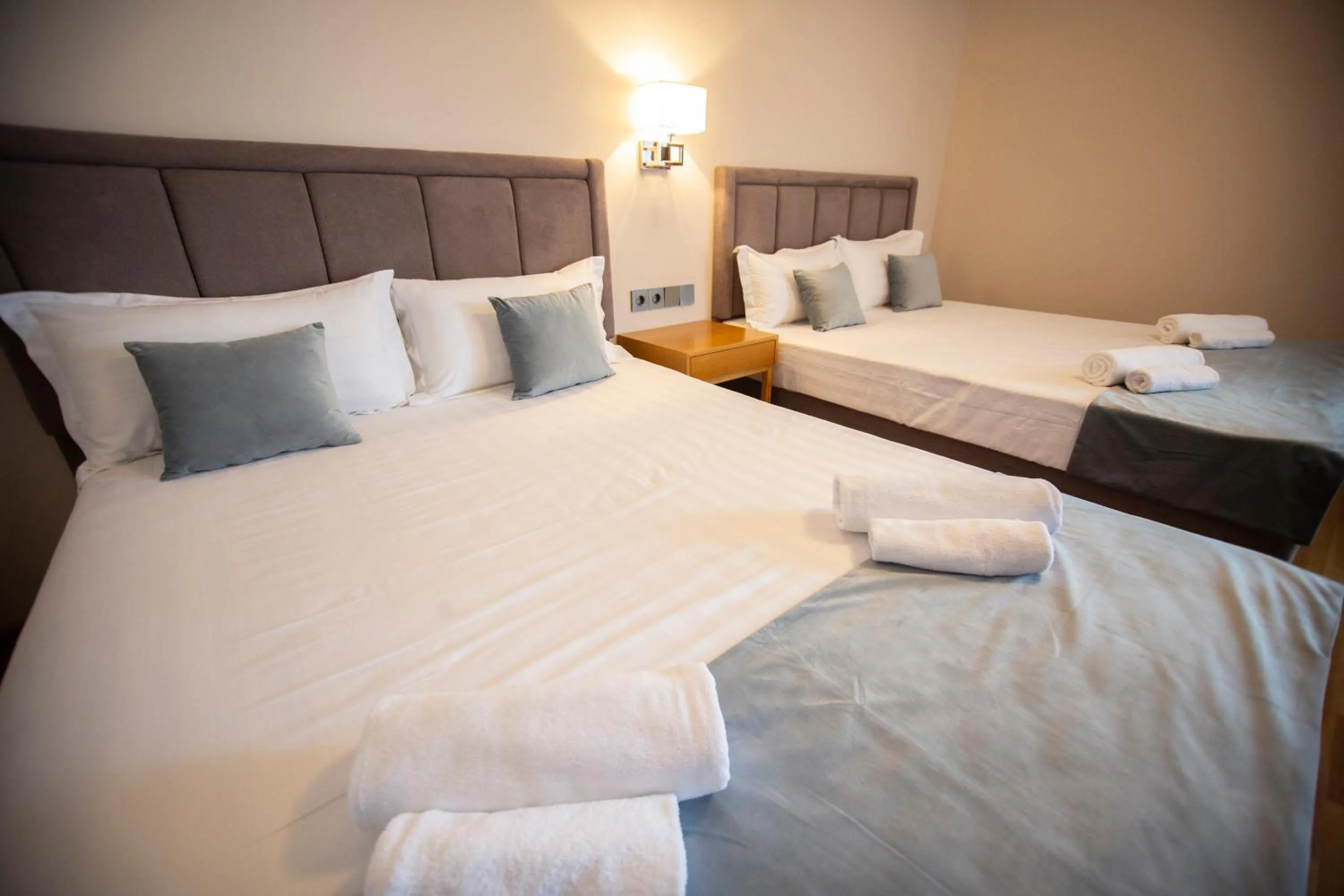 Bed in Chveni Ezo Boutique Hotel