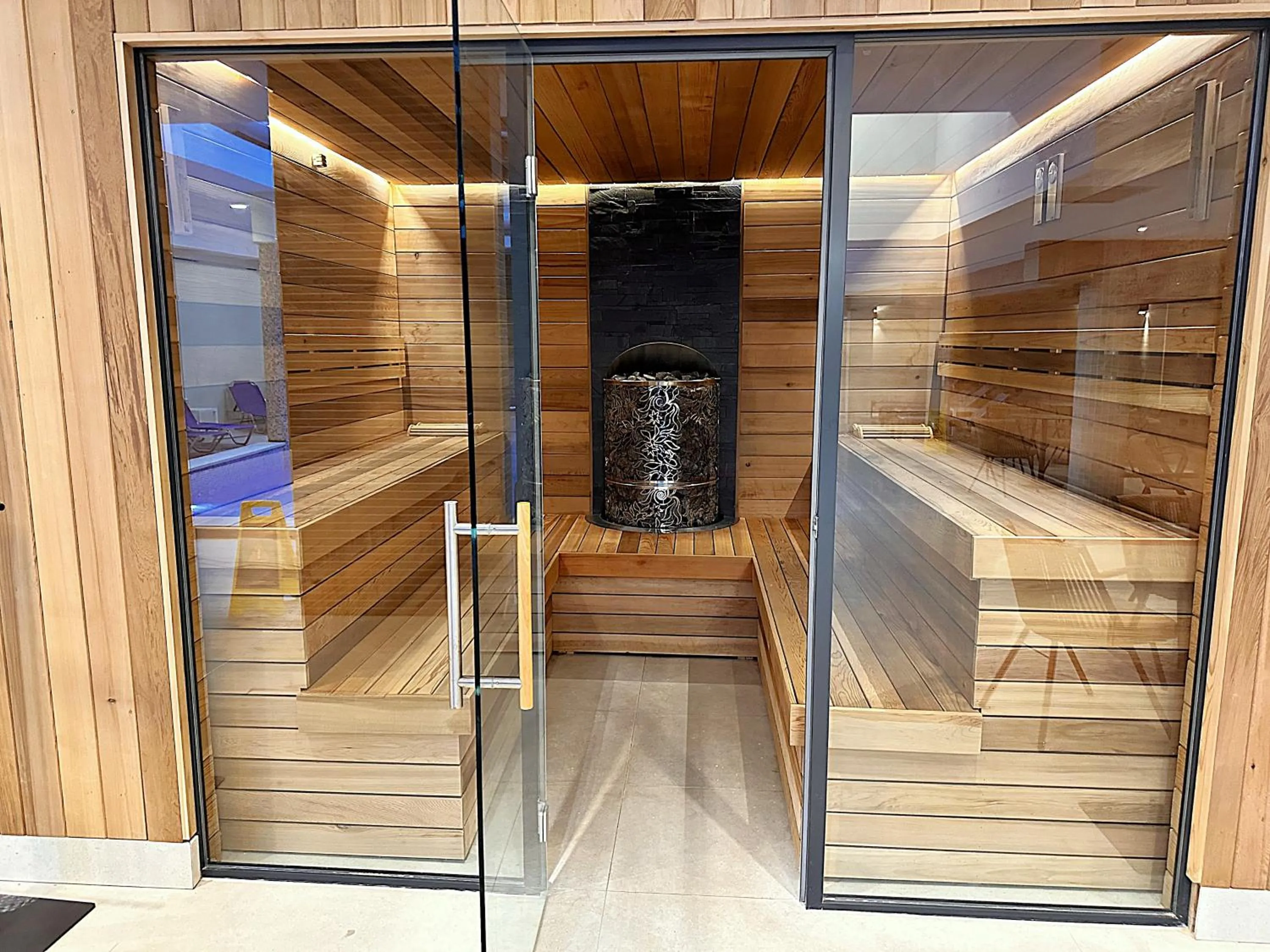 Sauna in Predela LUX Aparthotel