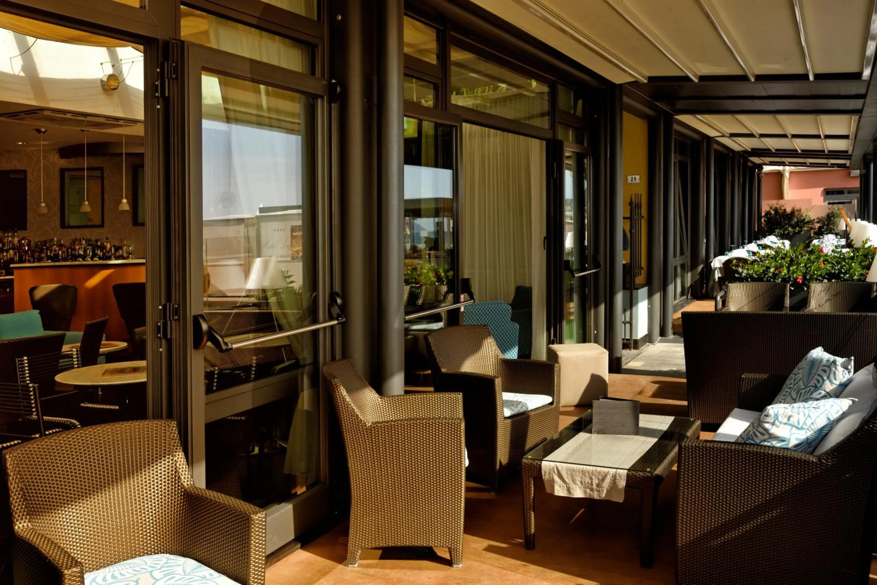 Patio in Hotel Ligure