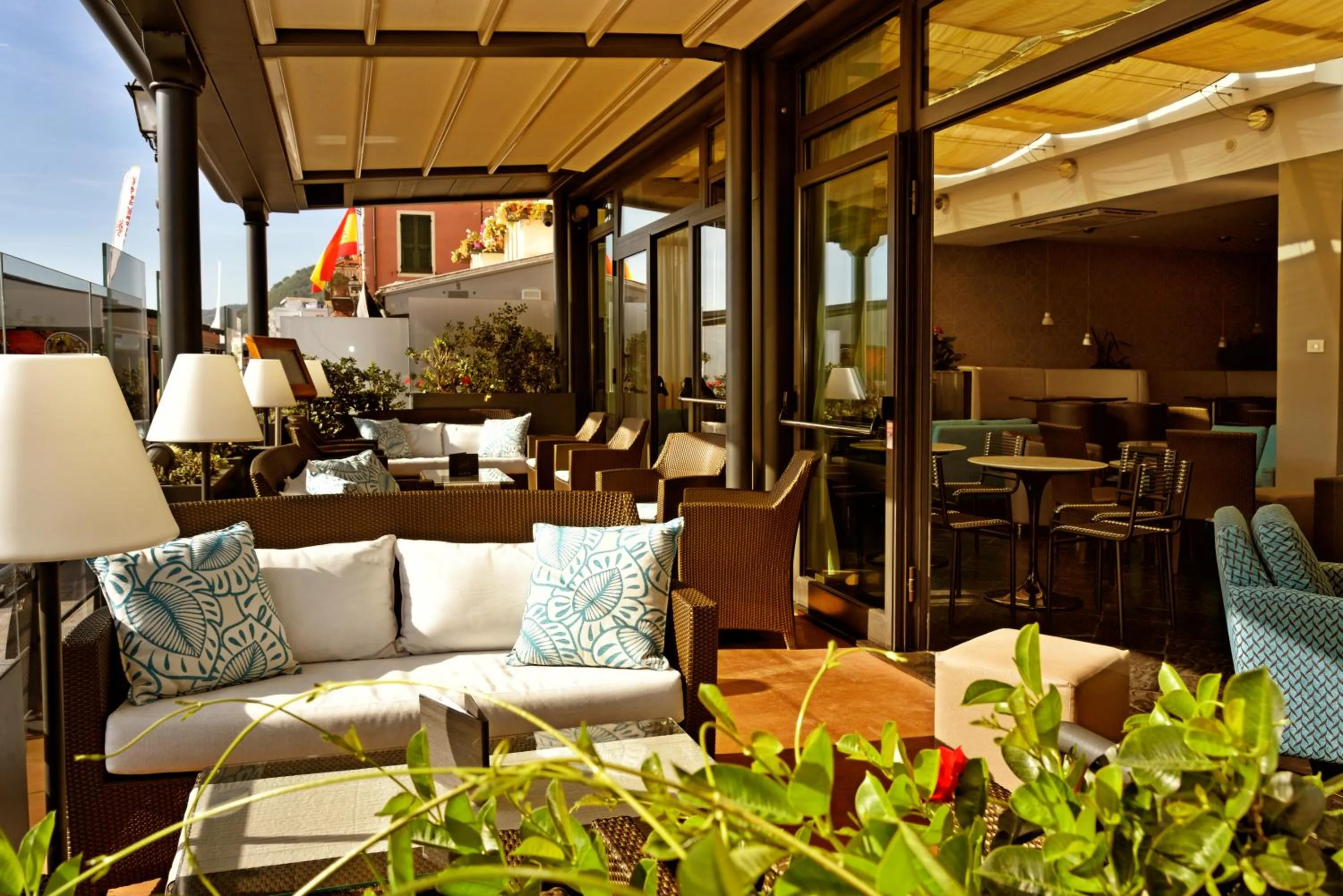 Patio in Hotel Ligure