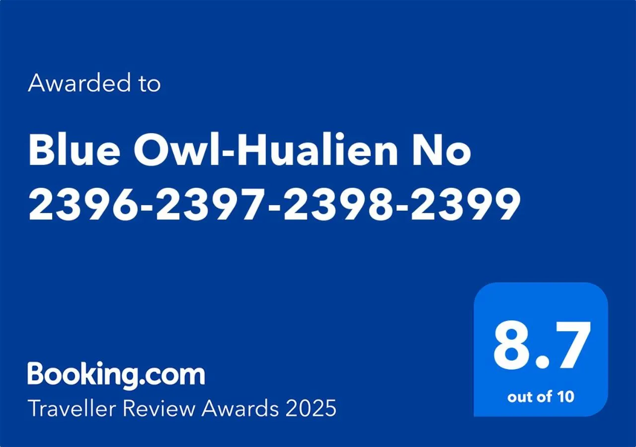 Logo/Certificate/Sign in Blue Owl-Hualien No 2396-2397-2398-2399