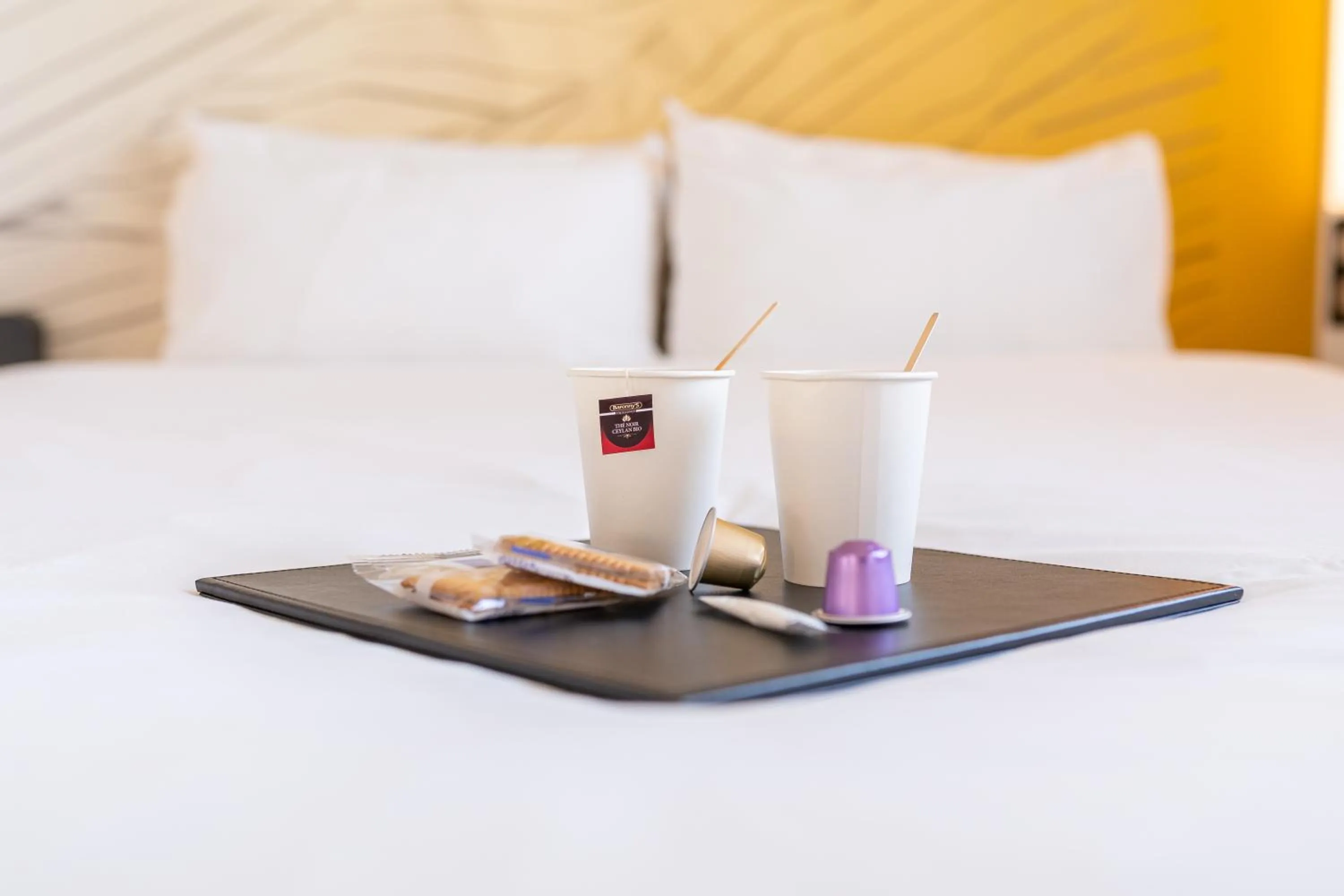 Coffee/tea facilities, Bed in B&B HOTEL Rouen Centre Rive Droite