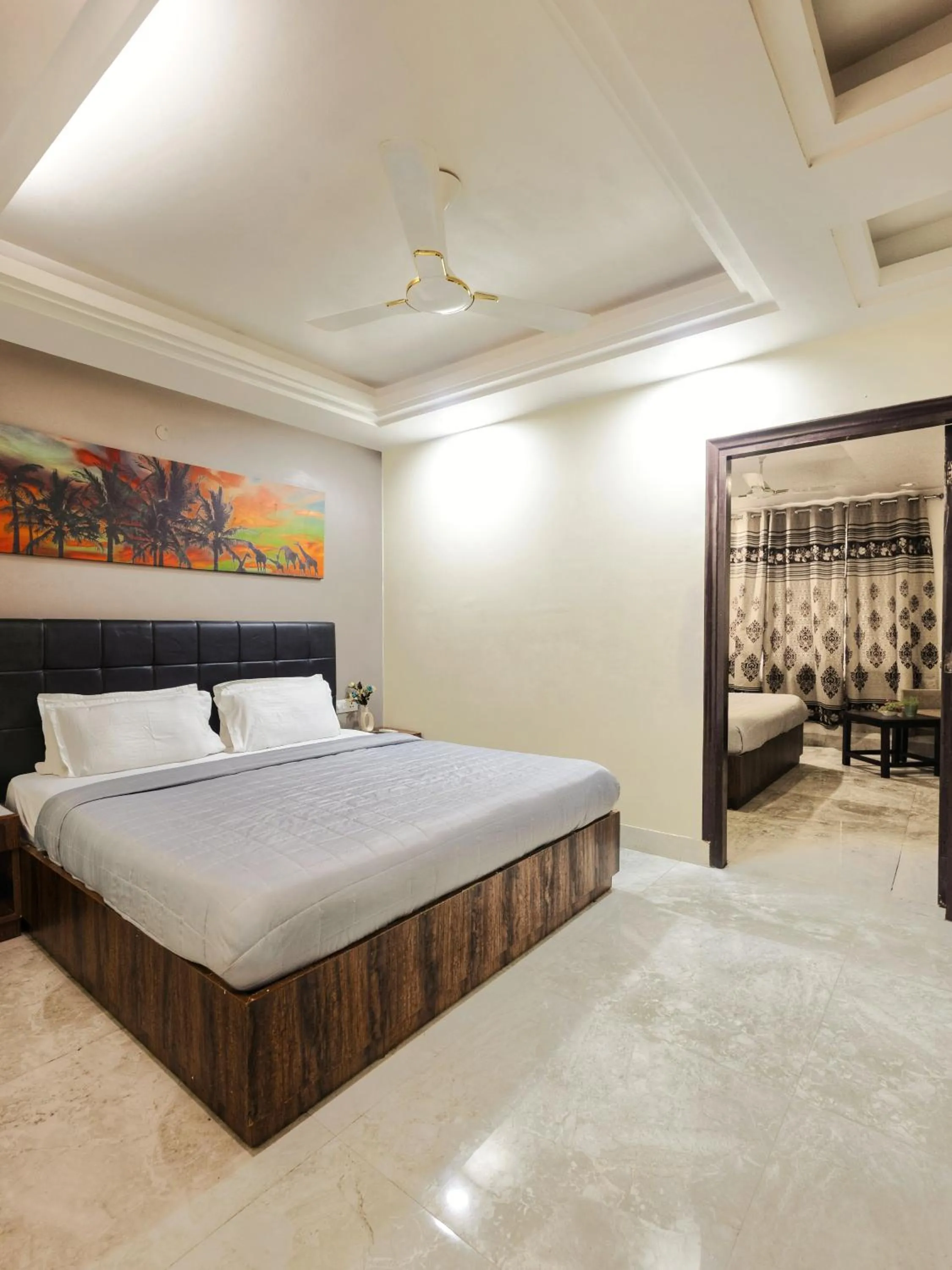 Bed in Hotel Aerocity Purple Orchid