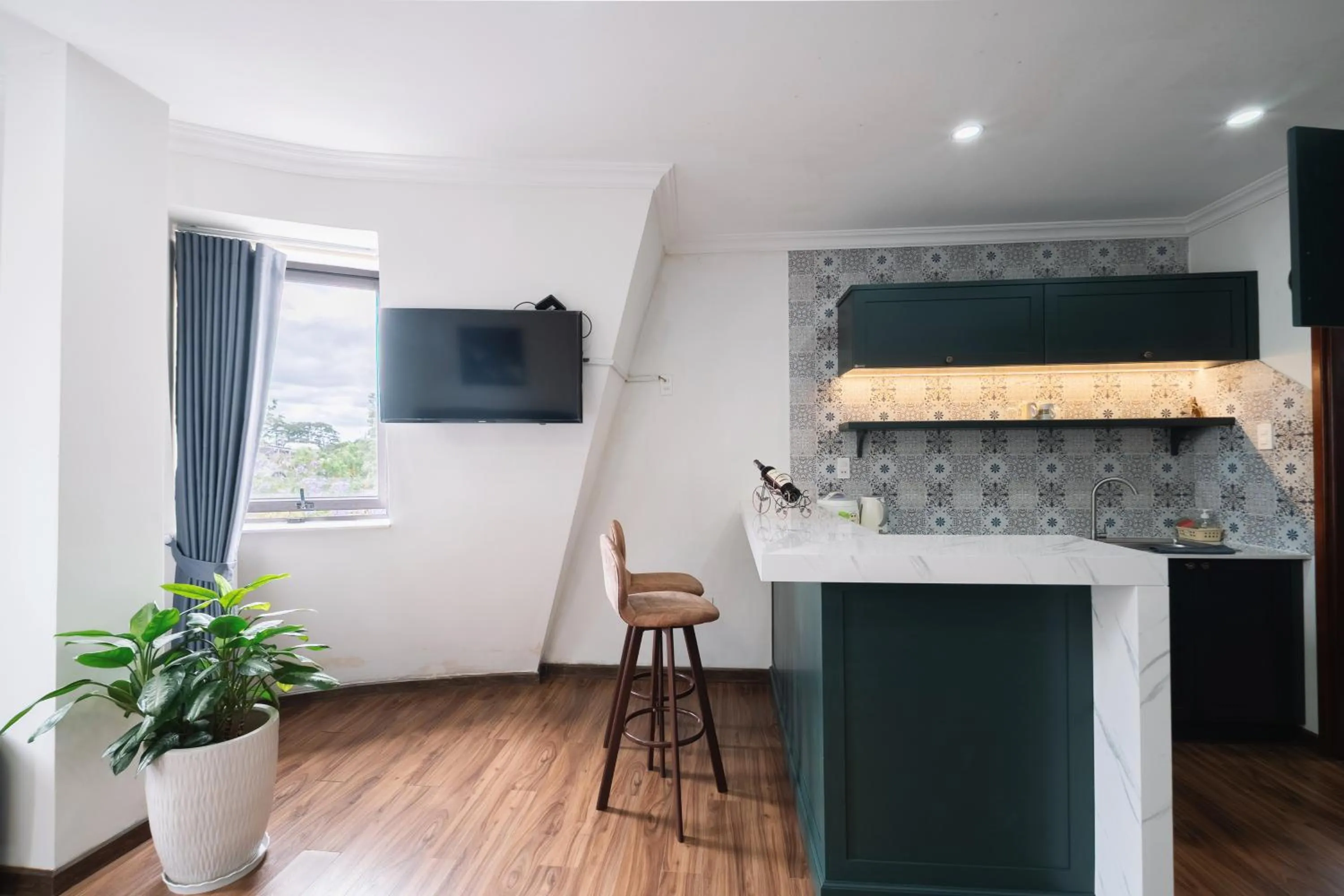 Kitchen or kitchenette in N Queen Apartment Hotel