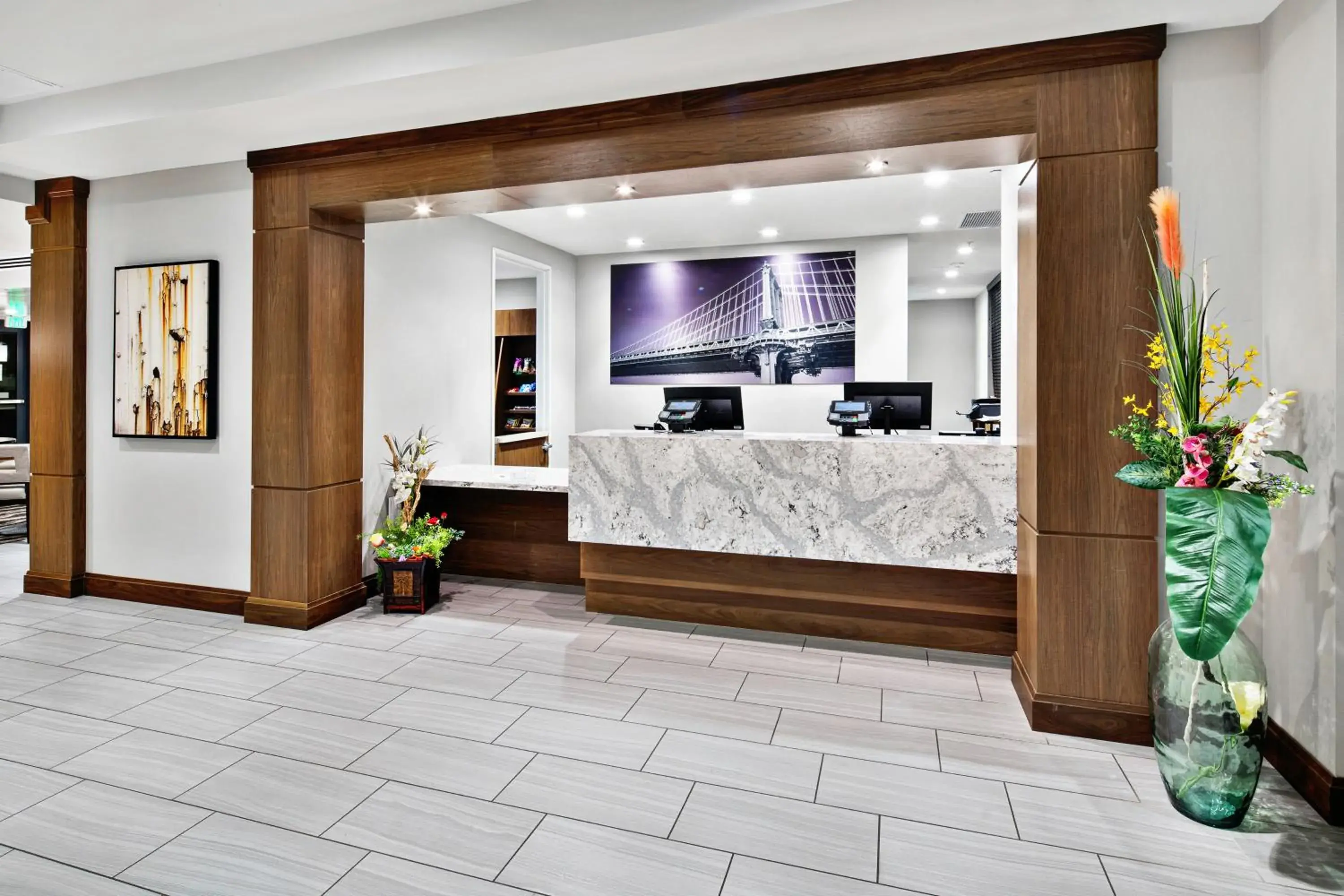 Lobby or reception in Staybridge Suites Irvine - John Wayne Airport by IHG Lobby or reception in Staybridge Suites Irvine - John Wayne Airport by IHG