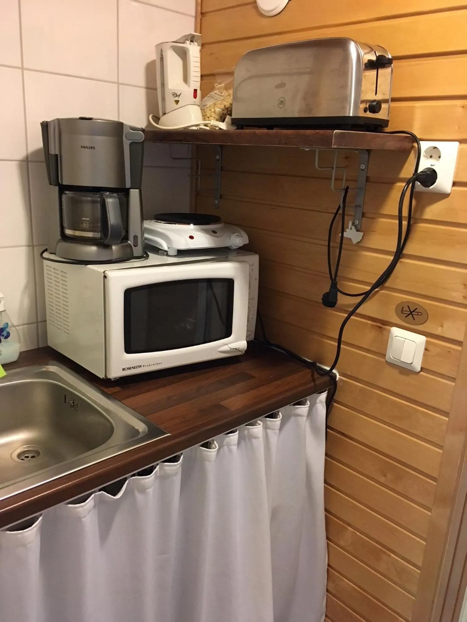 Kitchen or kitchenette in Rantakatti Apartments