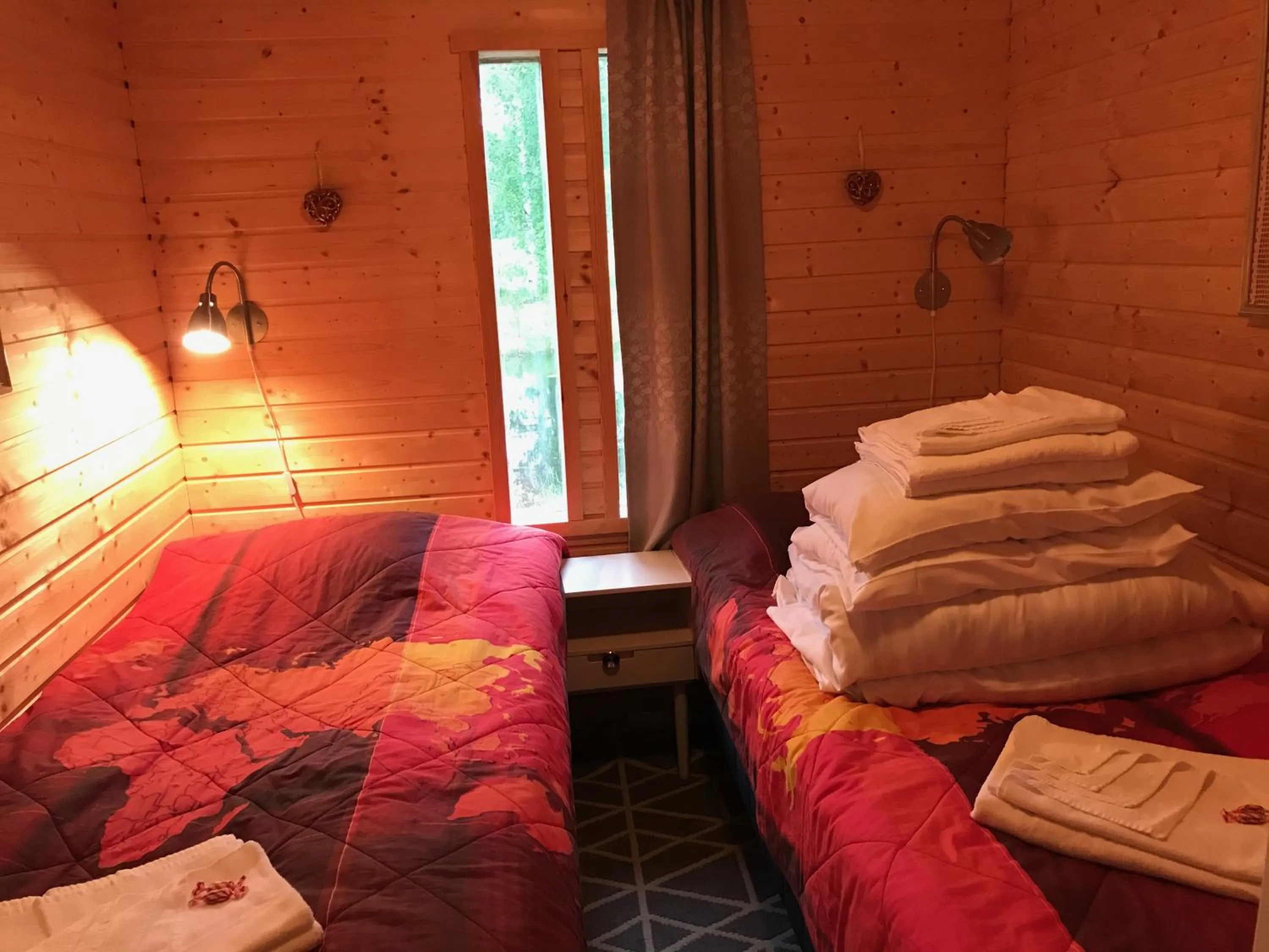 Bed in Rantakatti Apartments