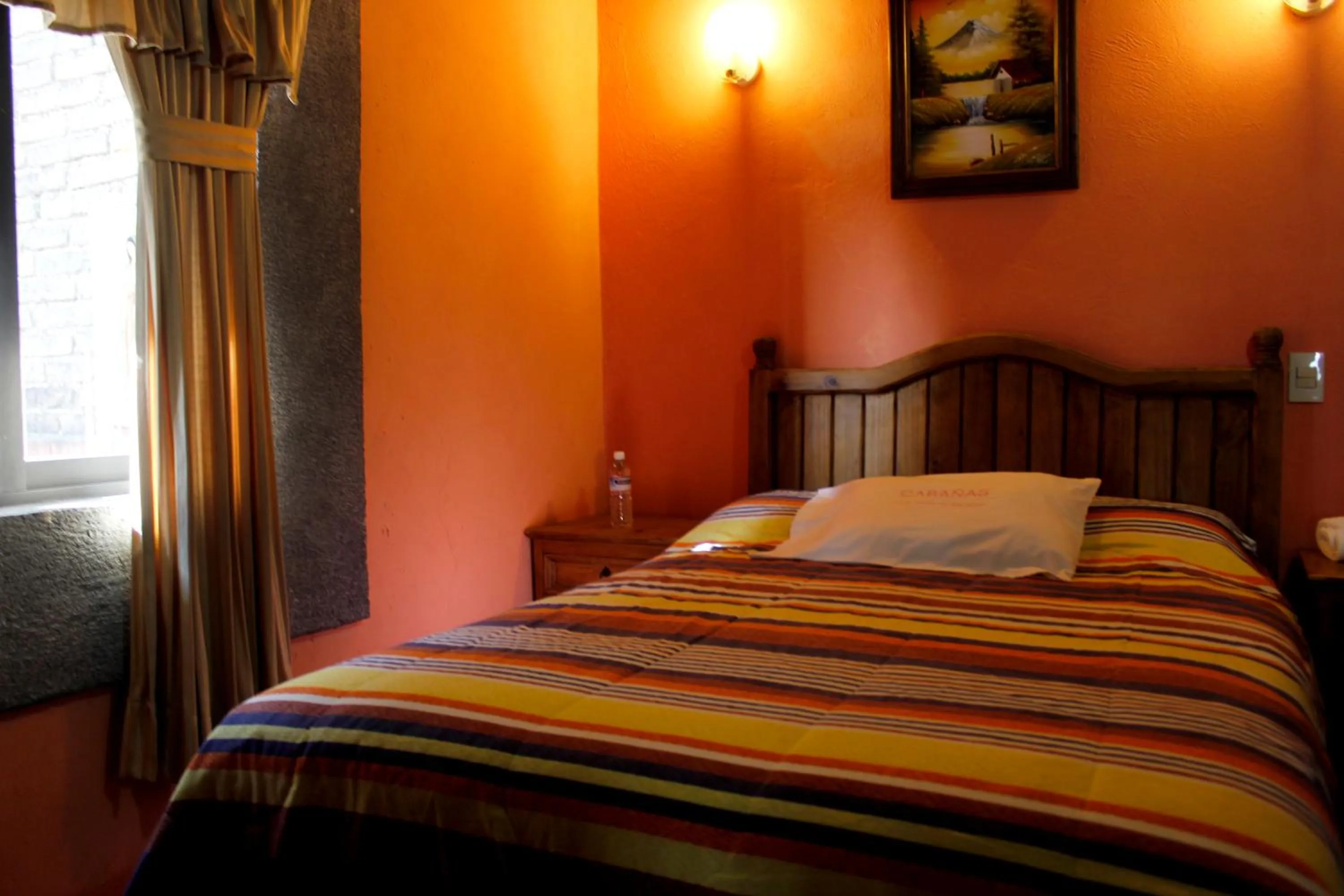 Bed in Hotel y Cabañas una Cosita de Zacatlán