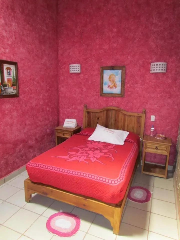 Bed in Hotel y Cabañas una Cosita de Zacatlán