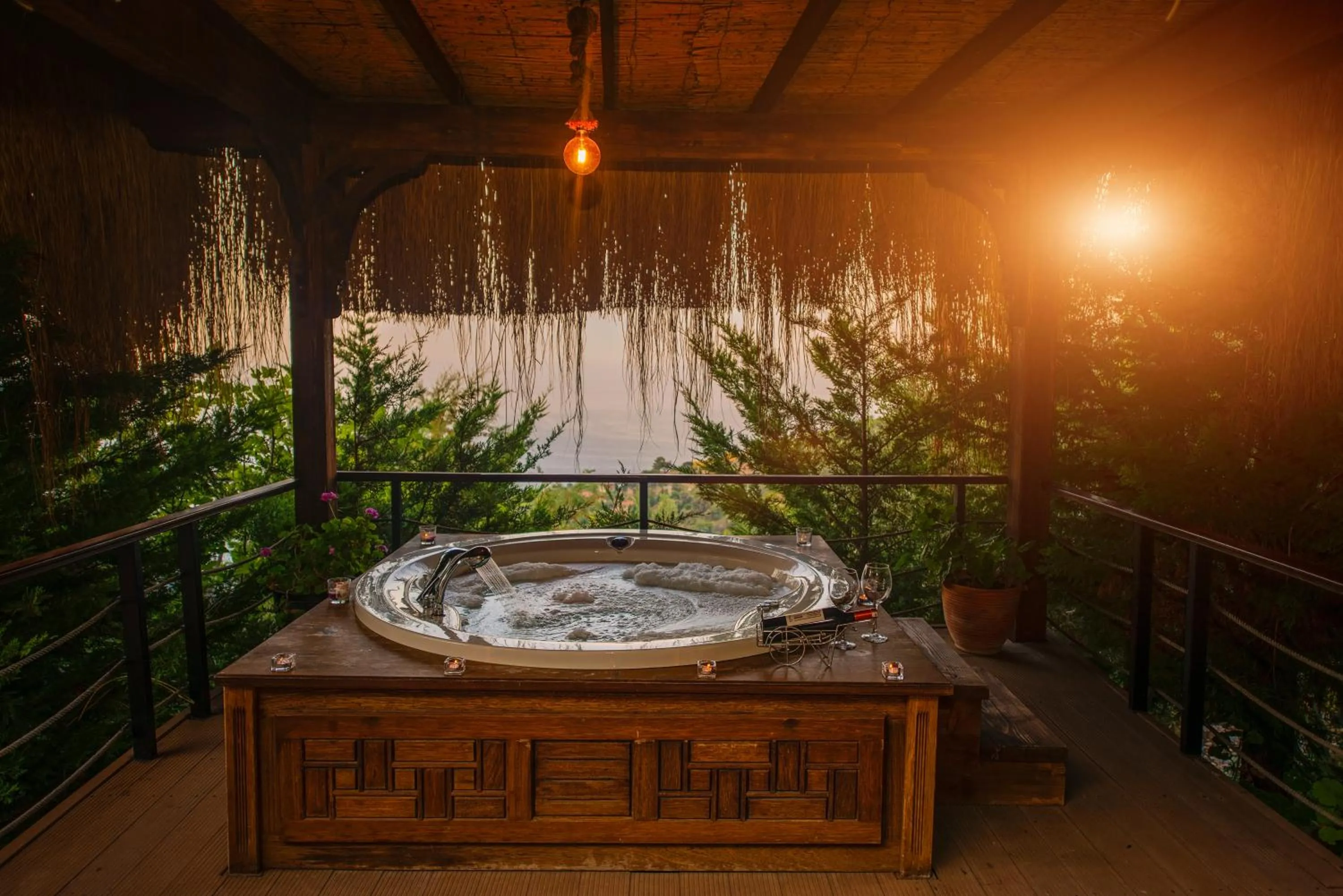 Sauna in Lissiya Hotel