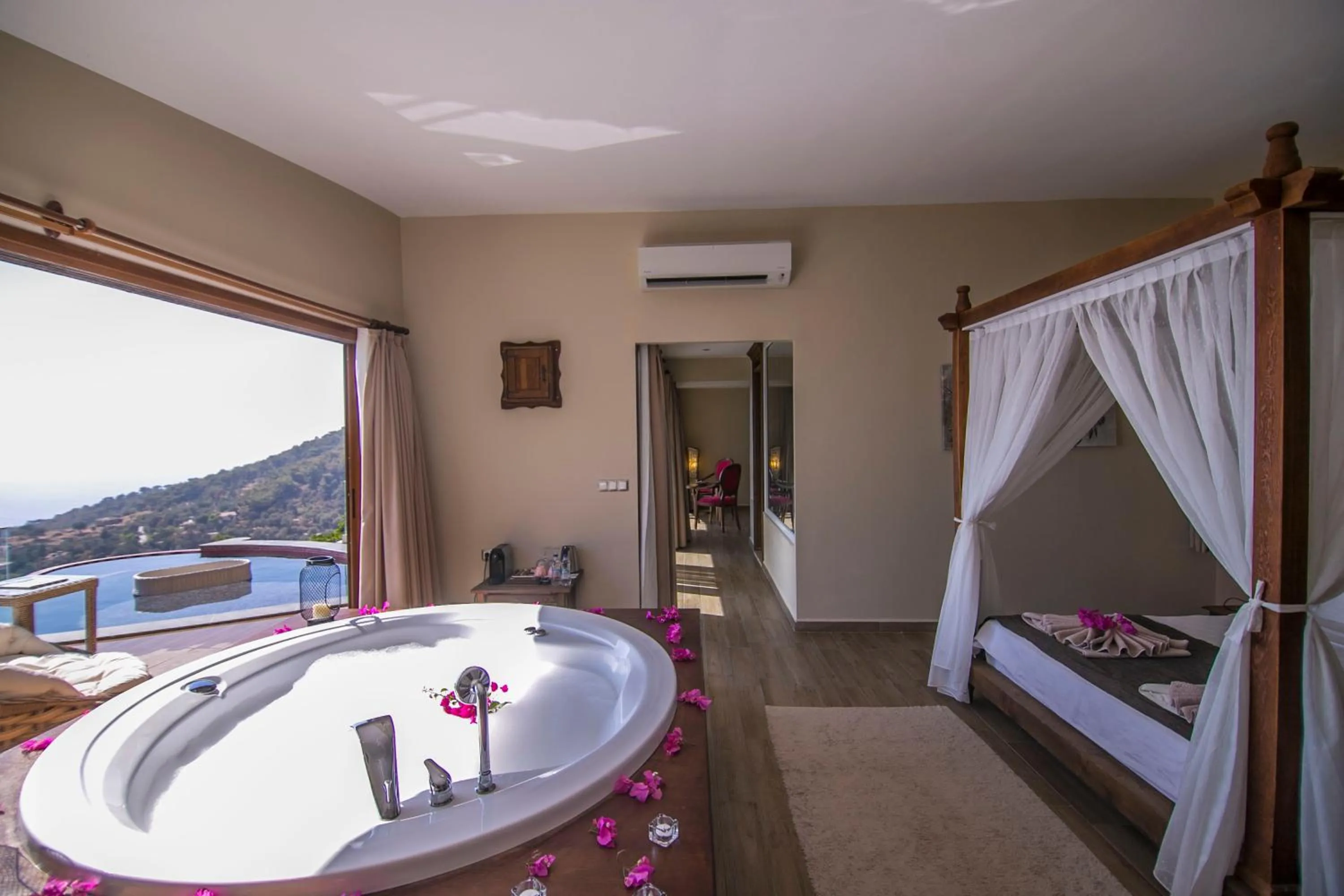 Swimming pool, Bed in Lissiya Hotel