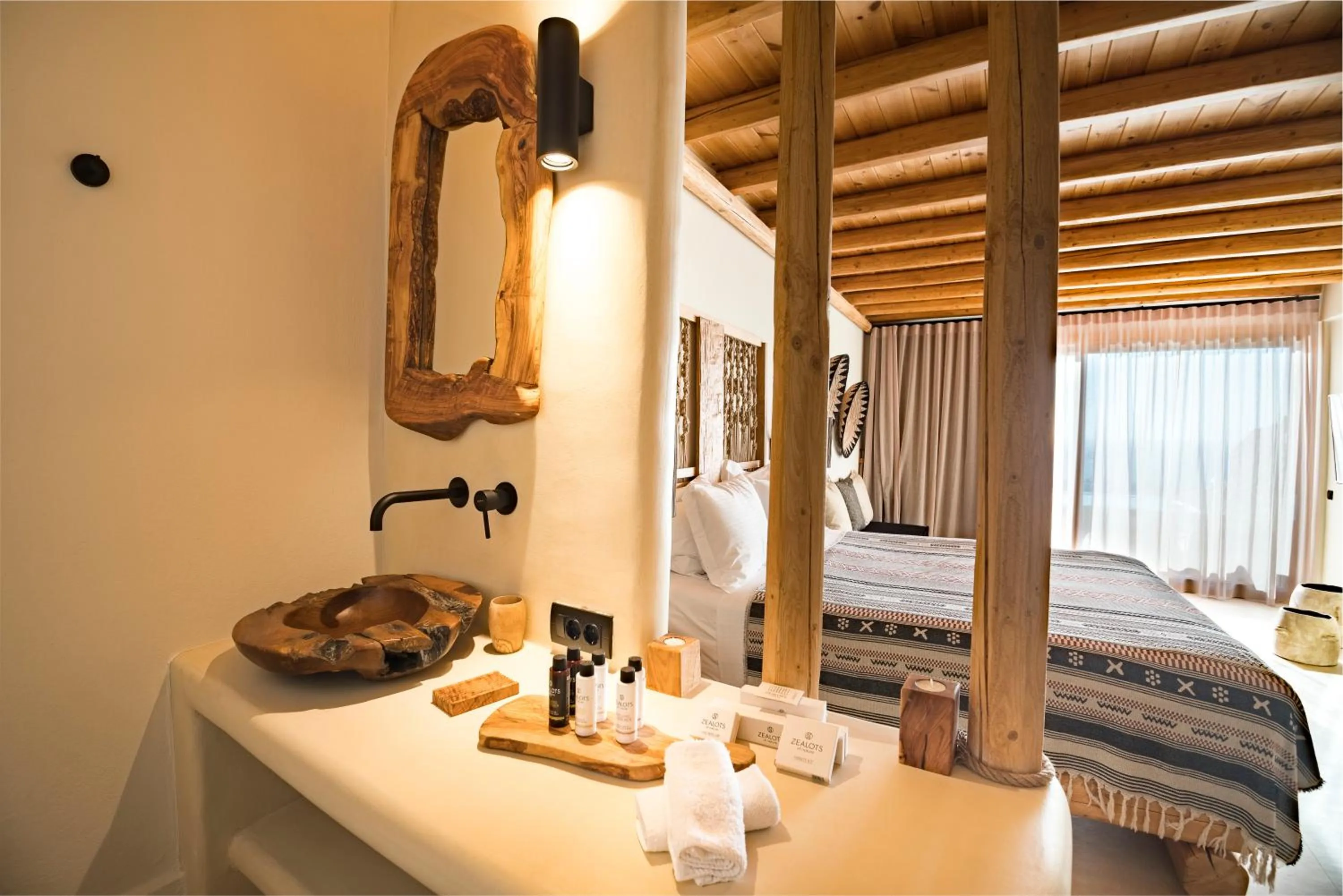 Bedroom, Bed in Mythic Paros , Adults Only