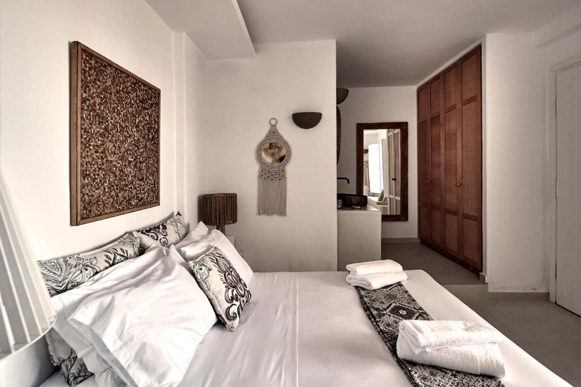 Bedroom, Bed in Mythic Paros , Adults Only
