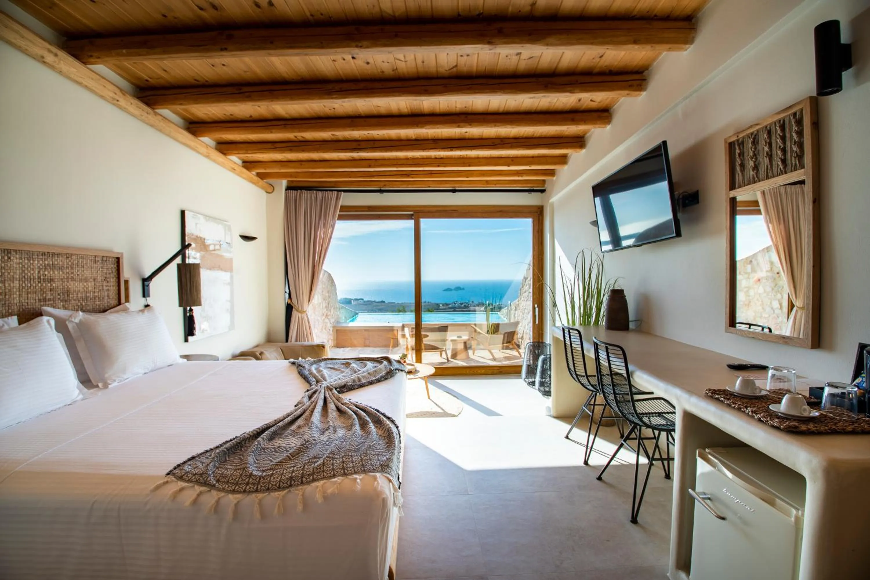 Sea view, Bed in Mythic Paros , Adults Only