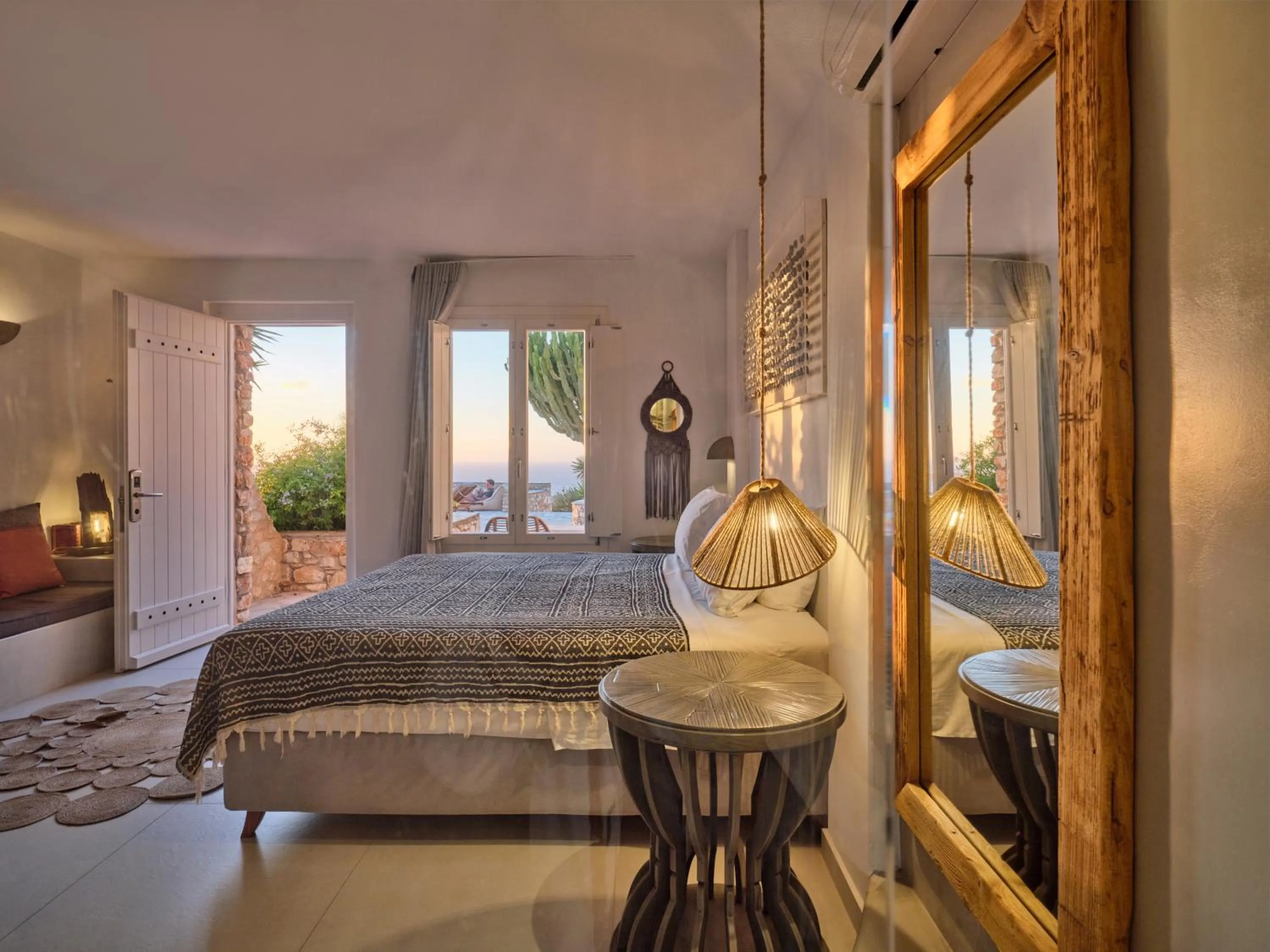 Bedroom, Bed in Mythic Paros , Adults Only