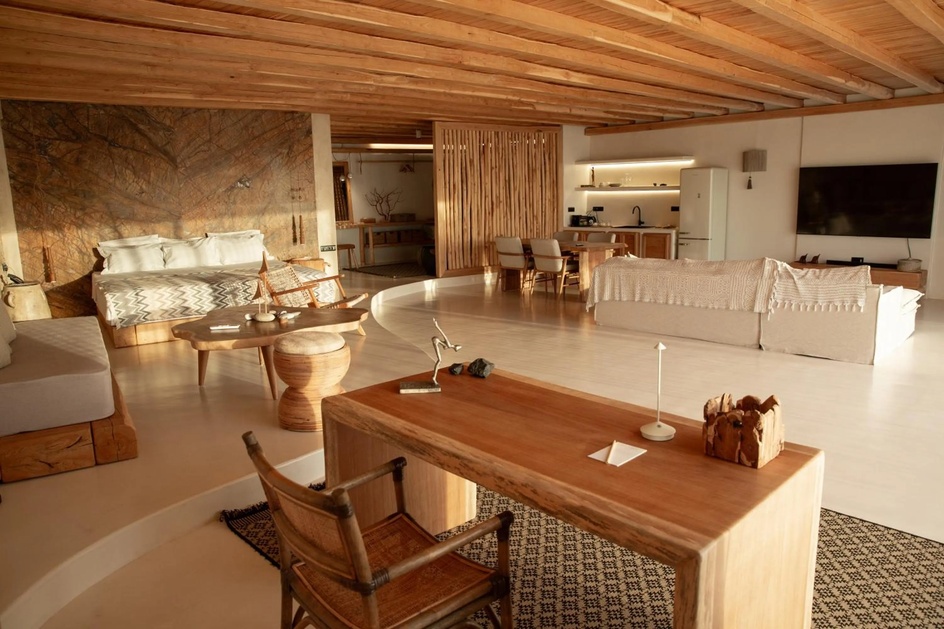 Living room in Mythic Paros , Adults Only