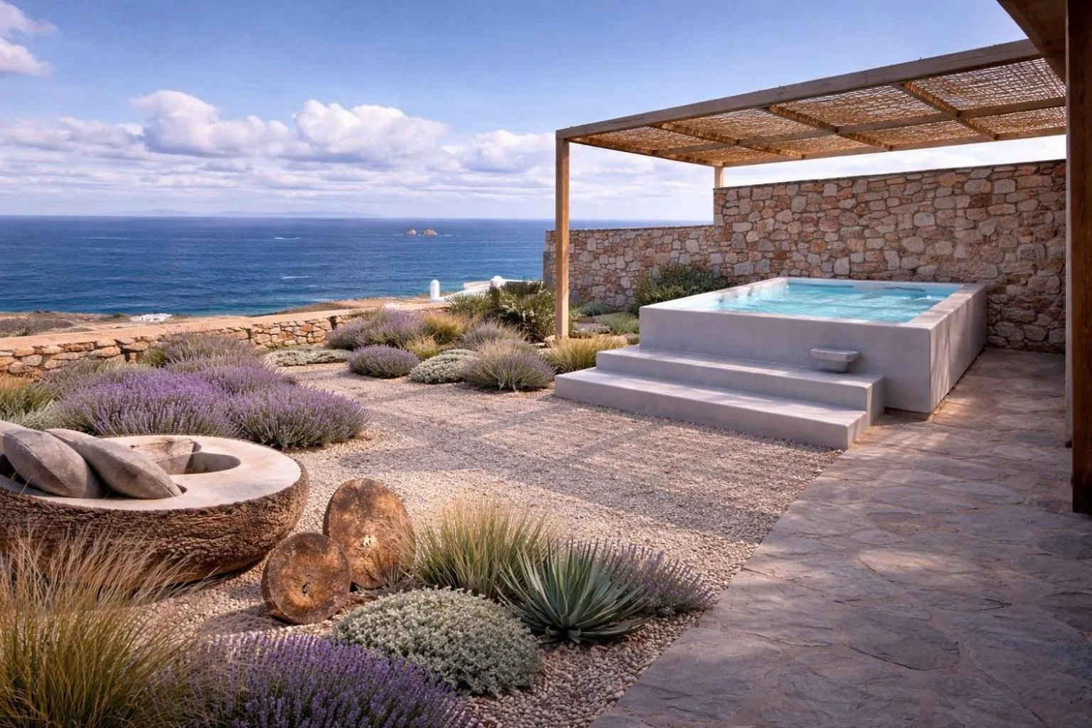 Hot Tub in Mythic Paros , Adults Only