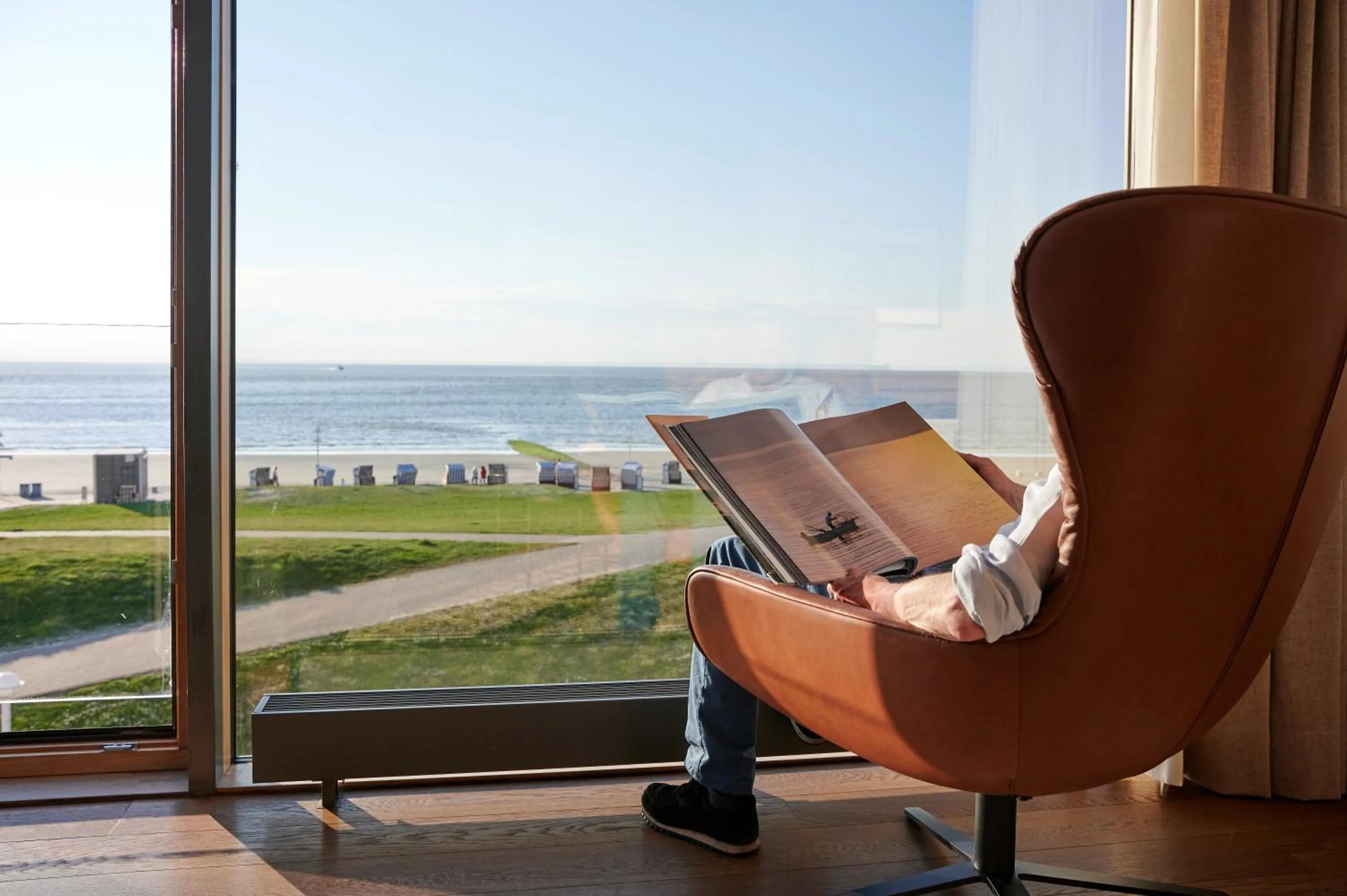 Sea view in Hotel Haus am Meer