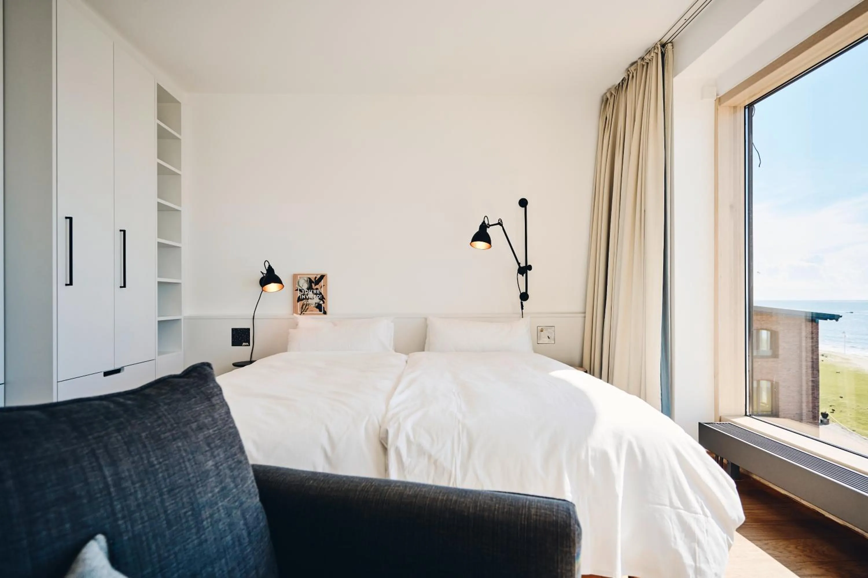 Bed in Hotel Haus am Meer