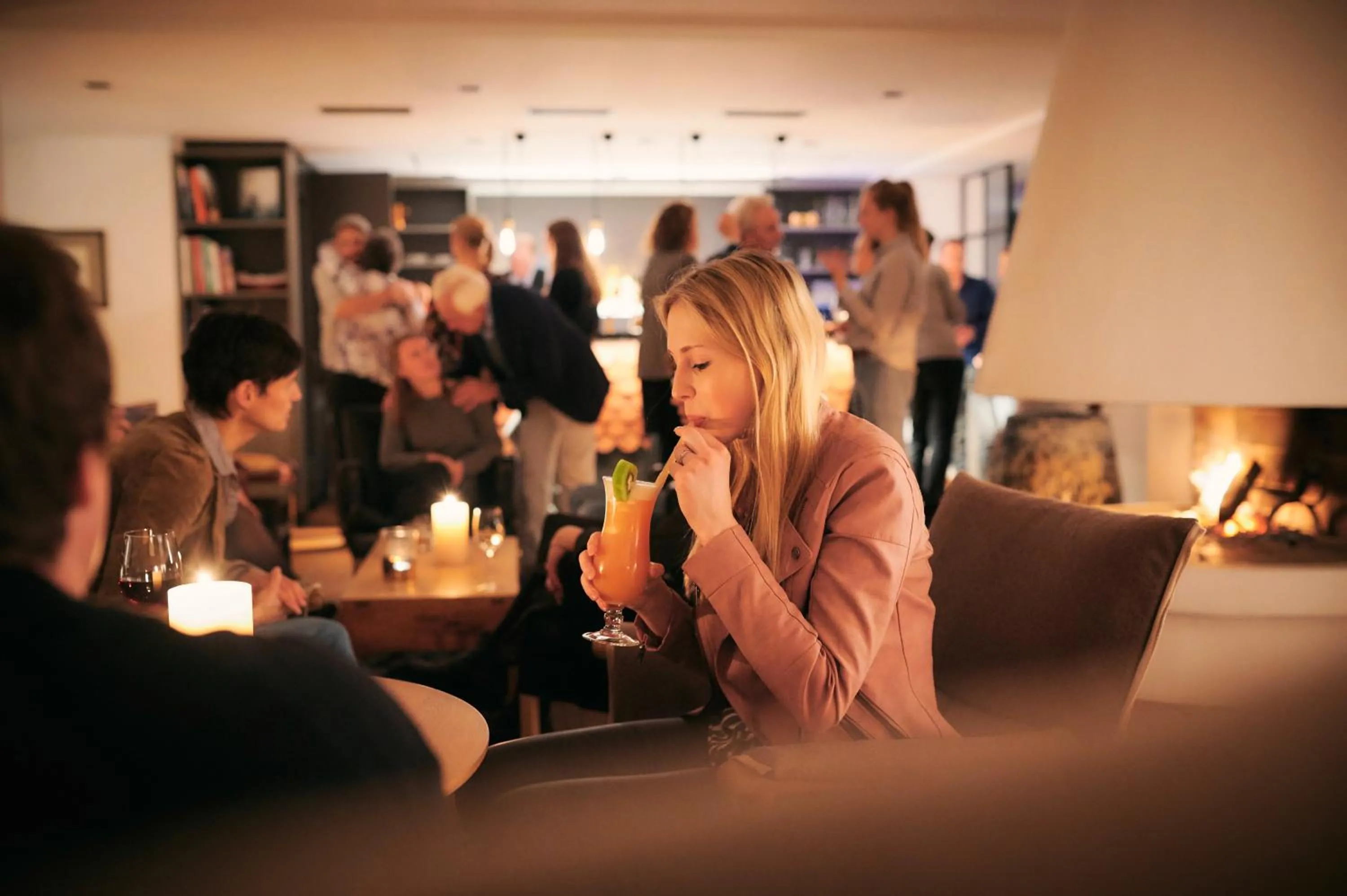 Lounge or bar in Hotel Haus am Meer