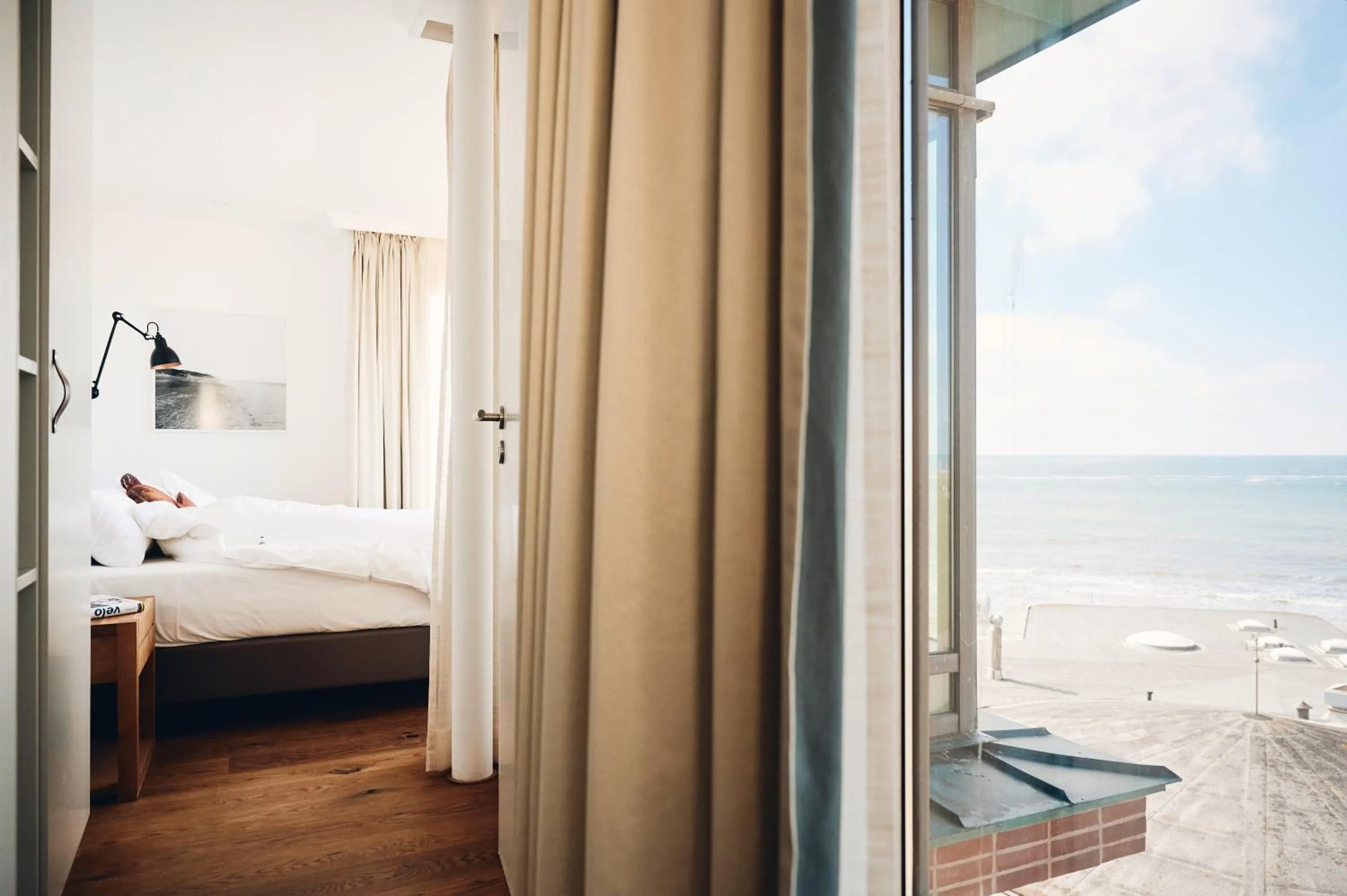 Bed in Hotel Haus am Meer