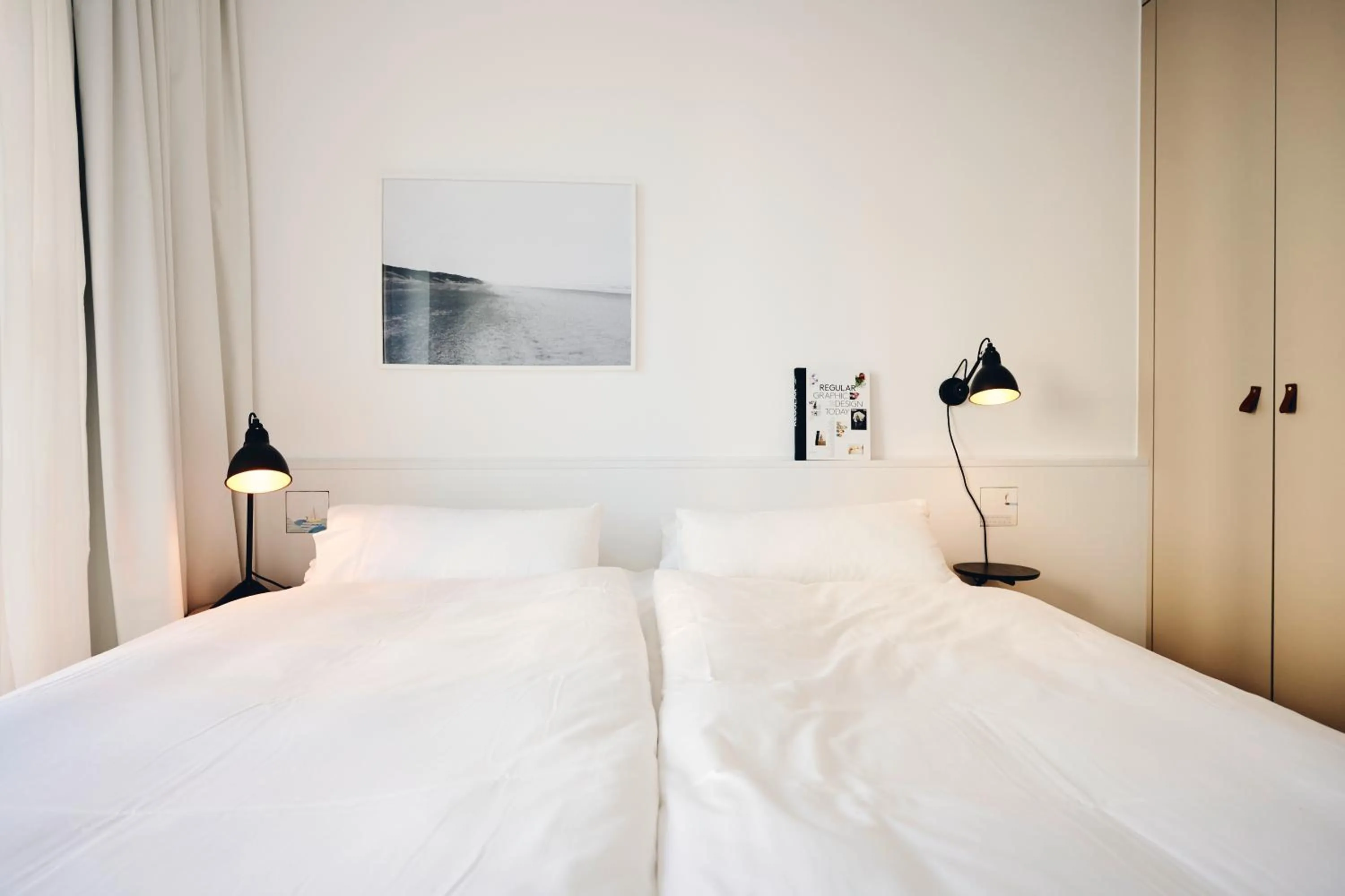 Bed in Hotel Haus am Meer