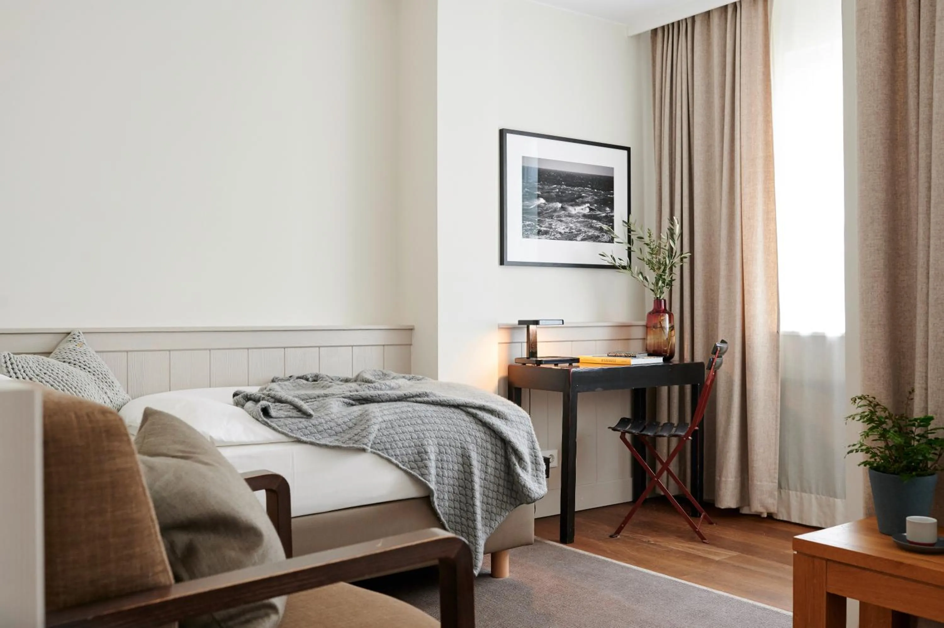 Bed in Hotel Haus am Meer