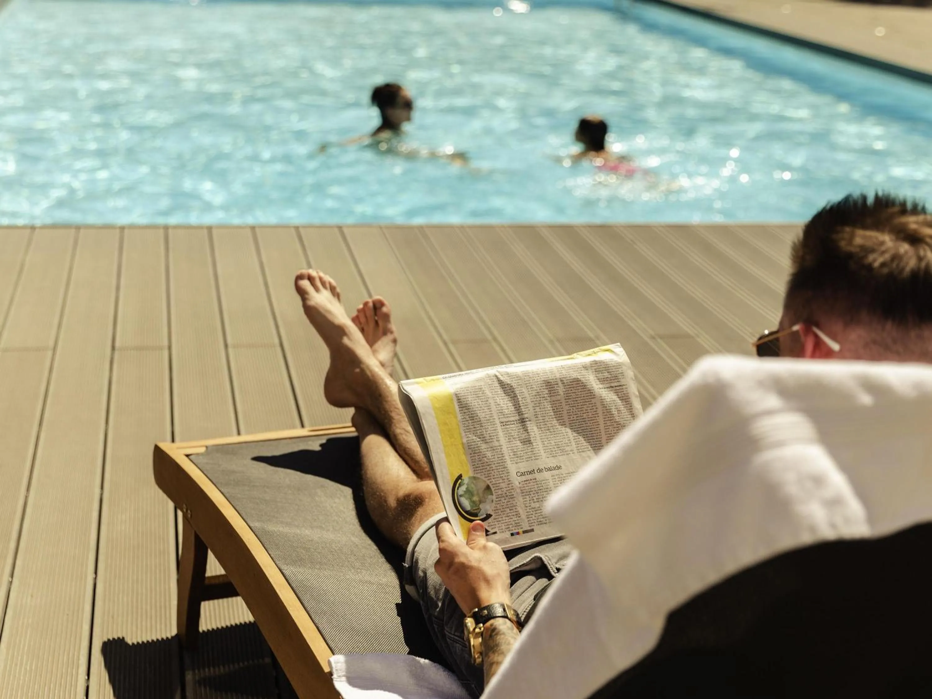 Pool view in Novotel Nancy