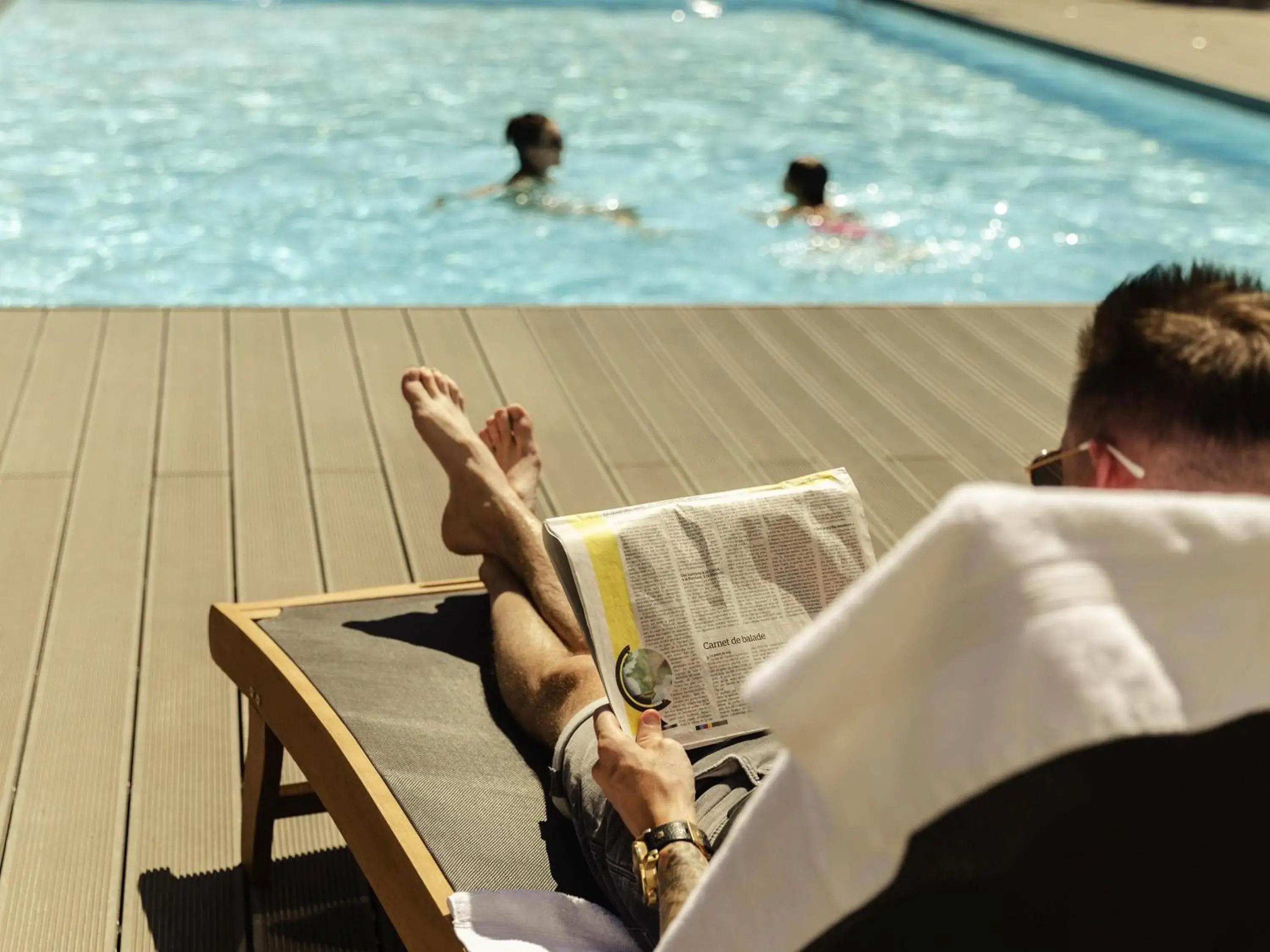 Pool view in Novotel Nancy Pool view in Novotel Nancy