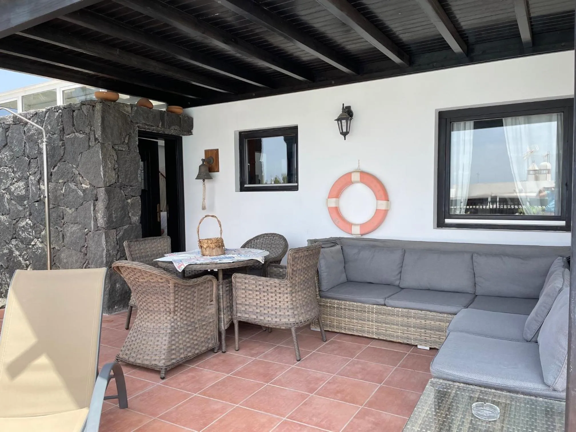 Seating area in Villa Burgao