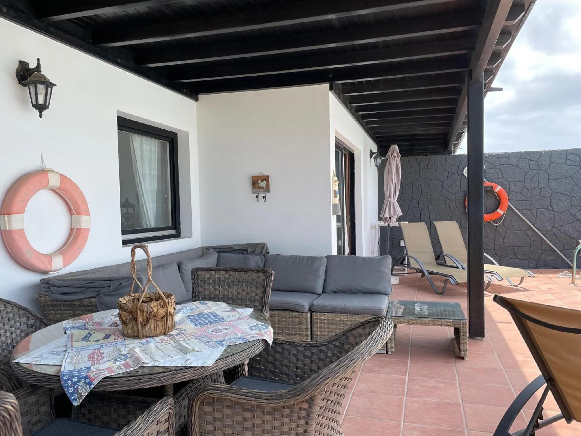 Seating area in Villa Burgao