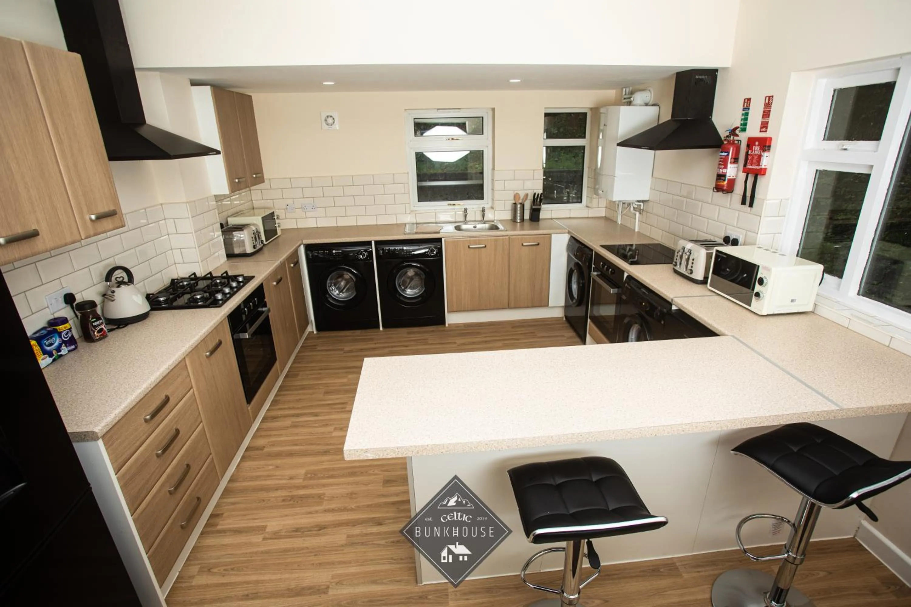 Communal kitchen in Celtic House