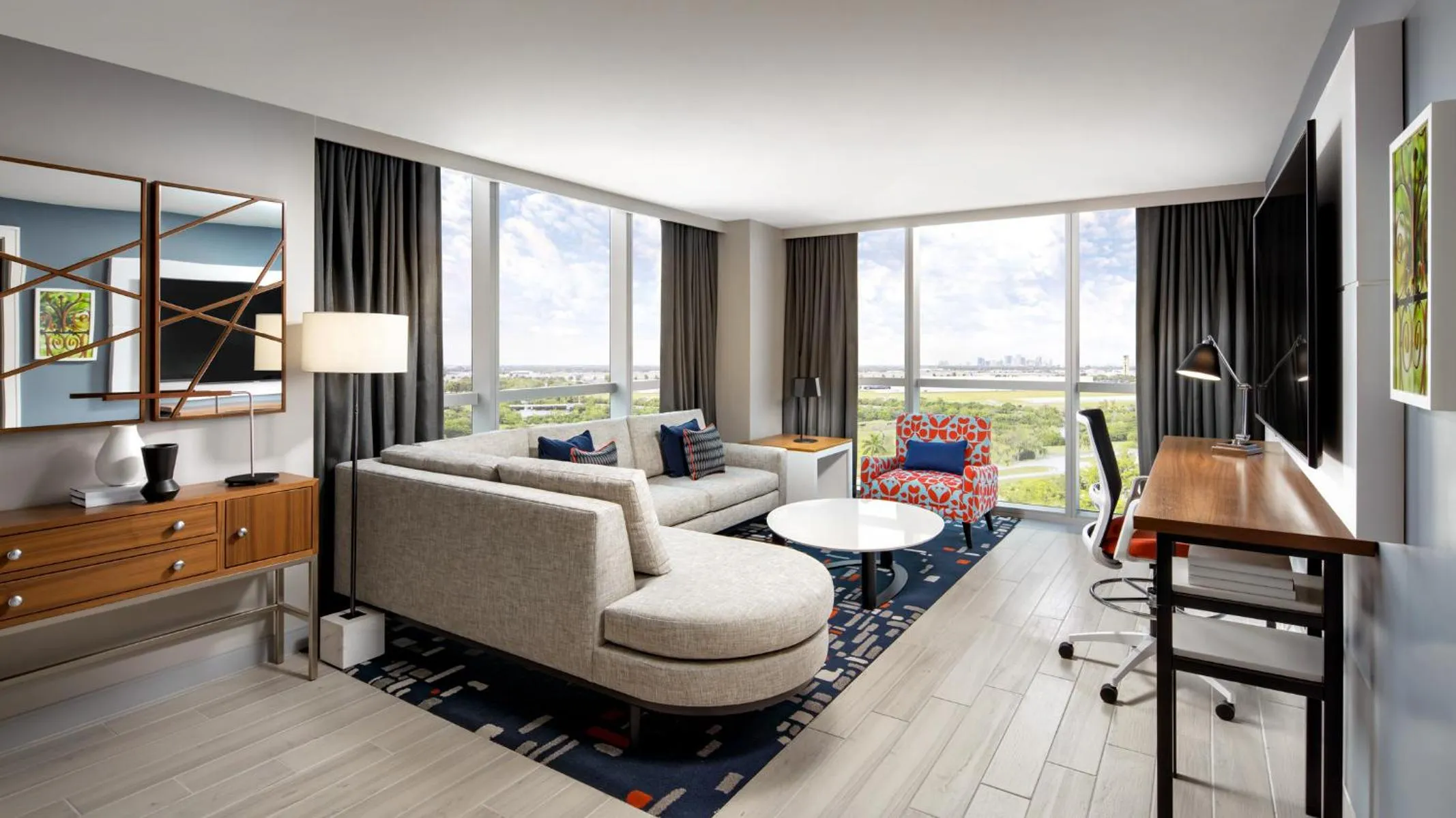 Seating area in Le Meridien Dania Beach at Fort Lauderdale Airport