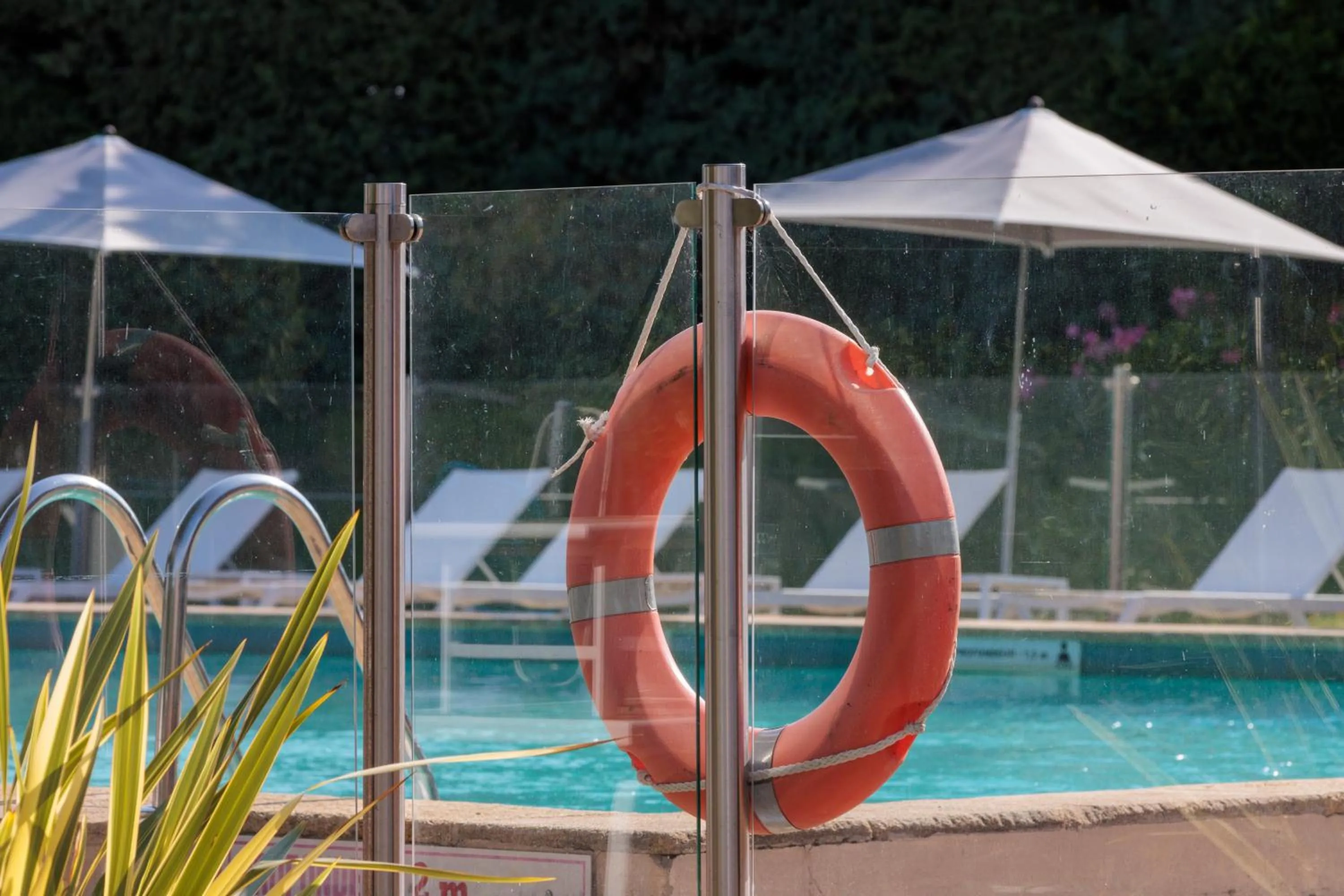 Pool view in Hilton Garden Inn Marseille Provence Airport