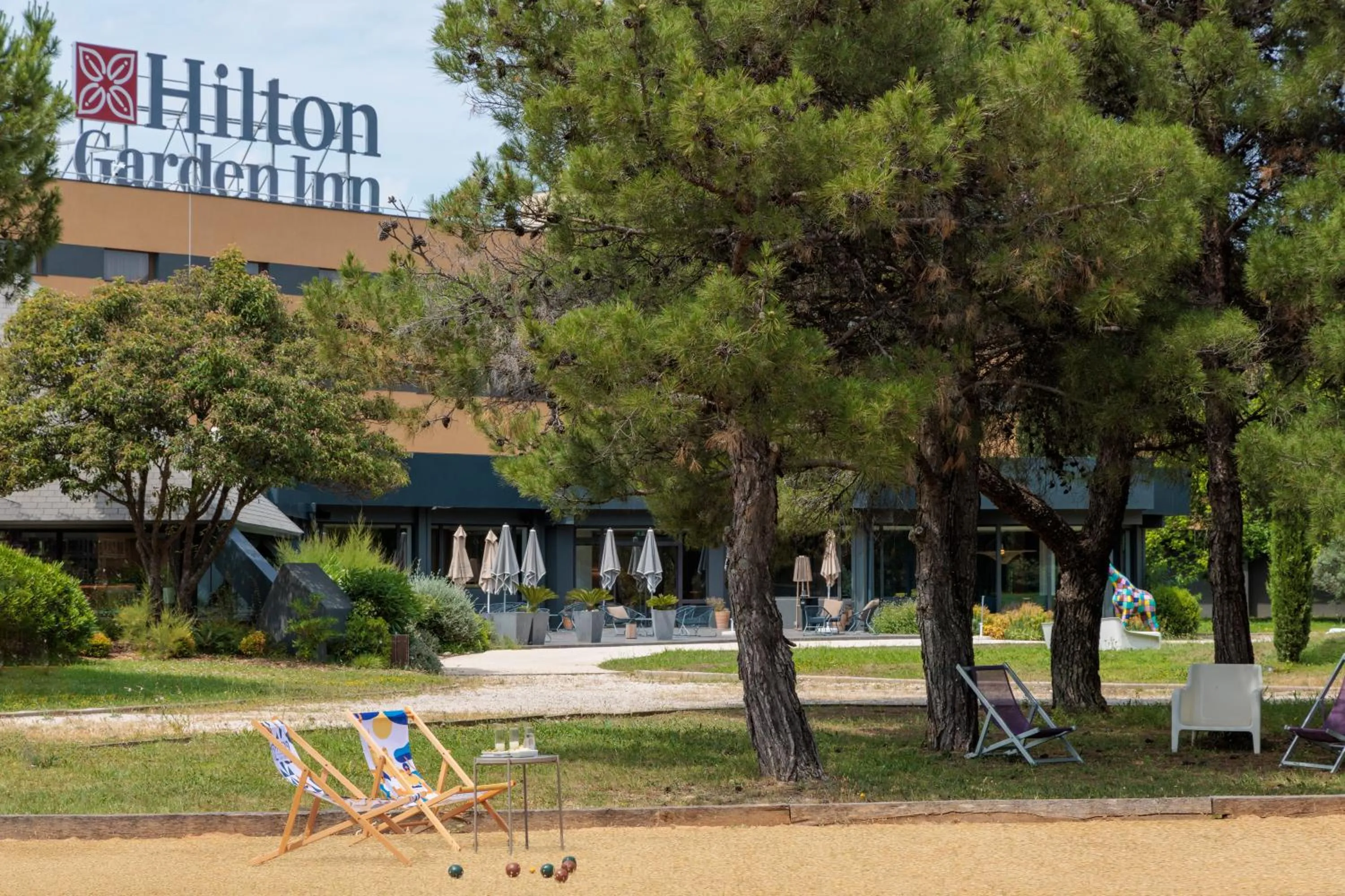Property logo or sign in Hilton Garden Inn Marseille Provence Airport
