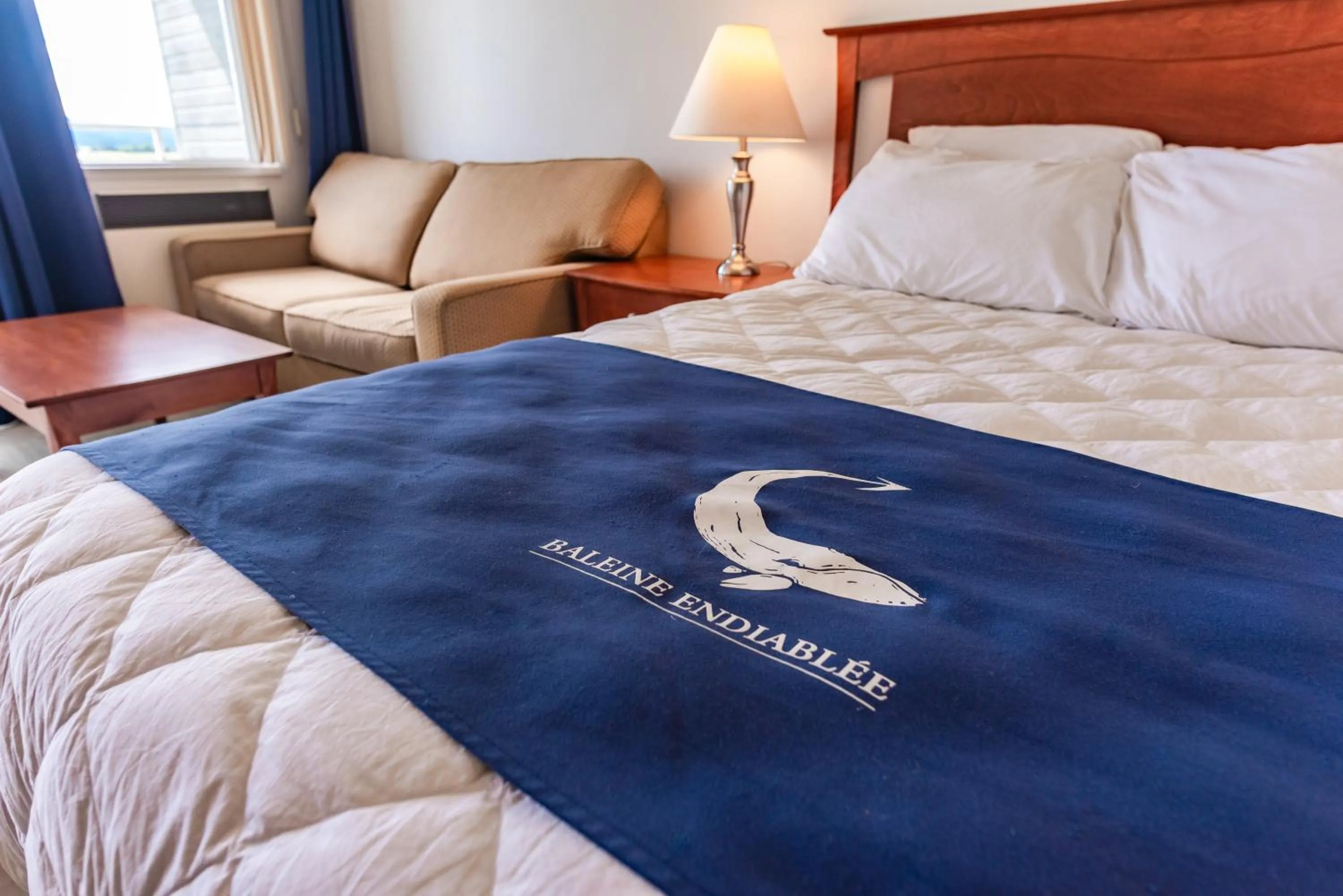 Bed in La Baleine Endiablée Microbrasserie